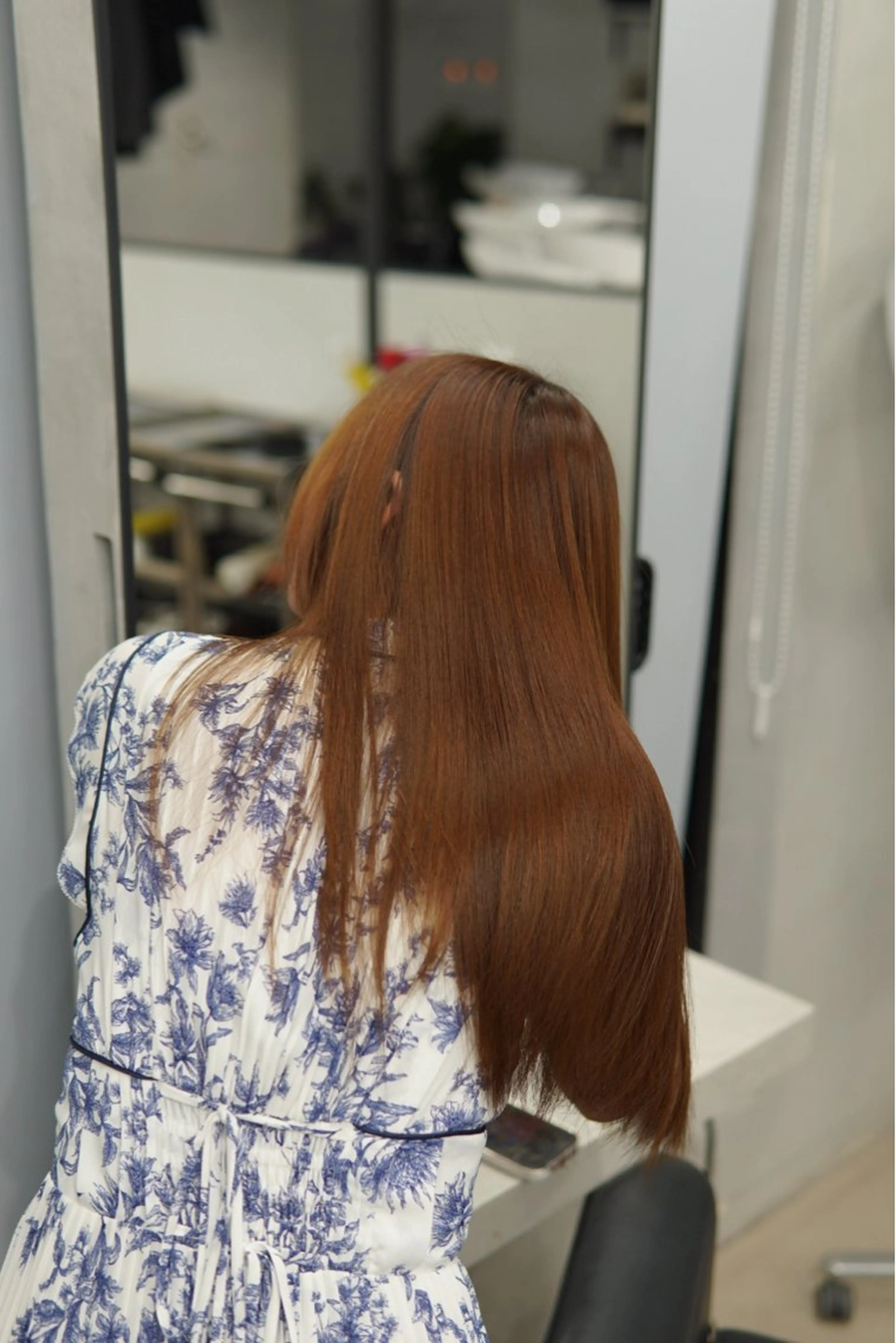 ロング 縮毛矯正 無料カットモデル／ 髪質改善／角田 龍汰のヘアスタイル