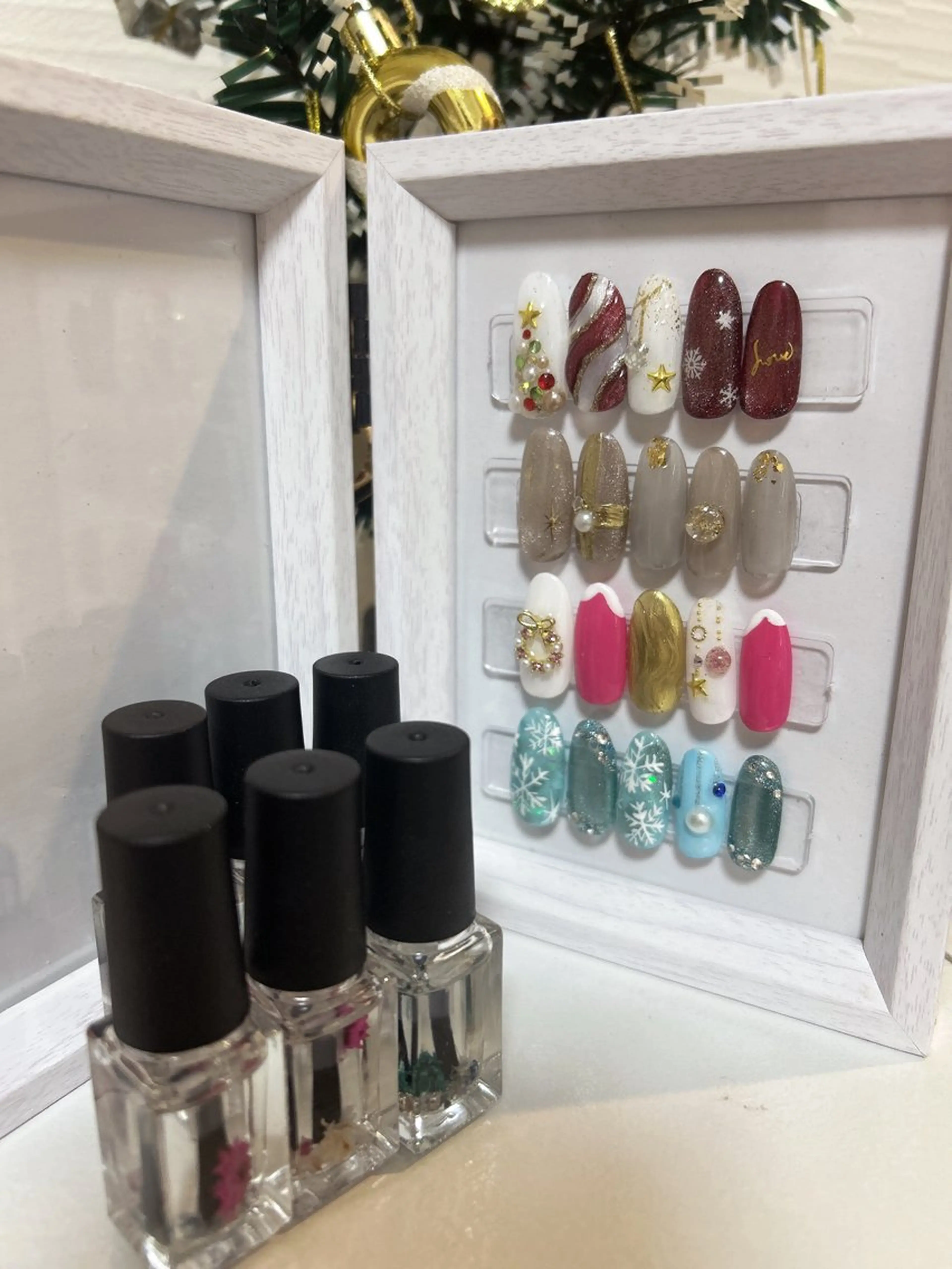 ネイル 冬ネイル クリスマス Studio Charmanteのネイルデザイン