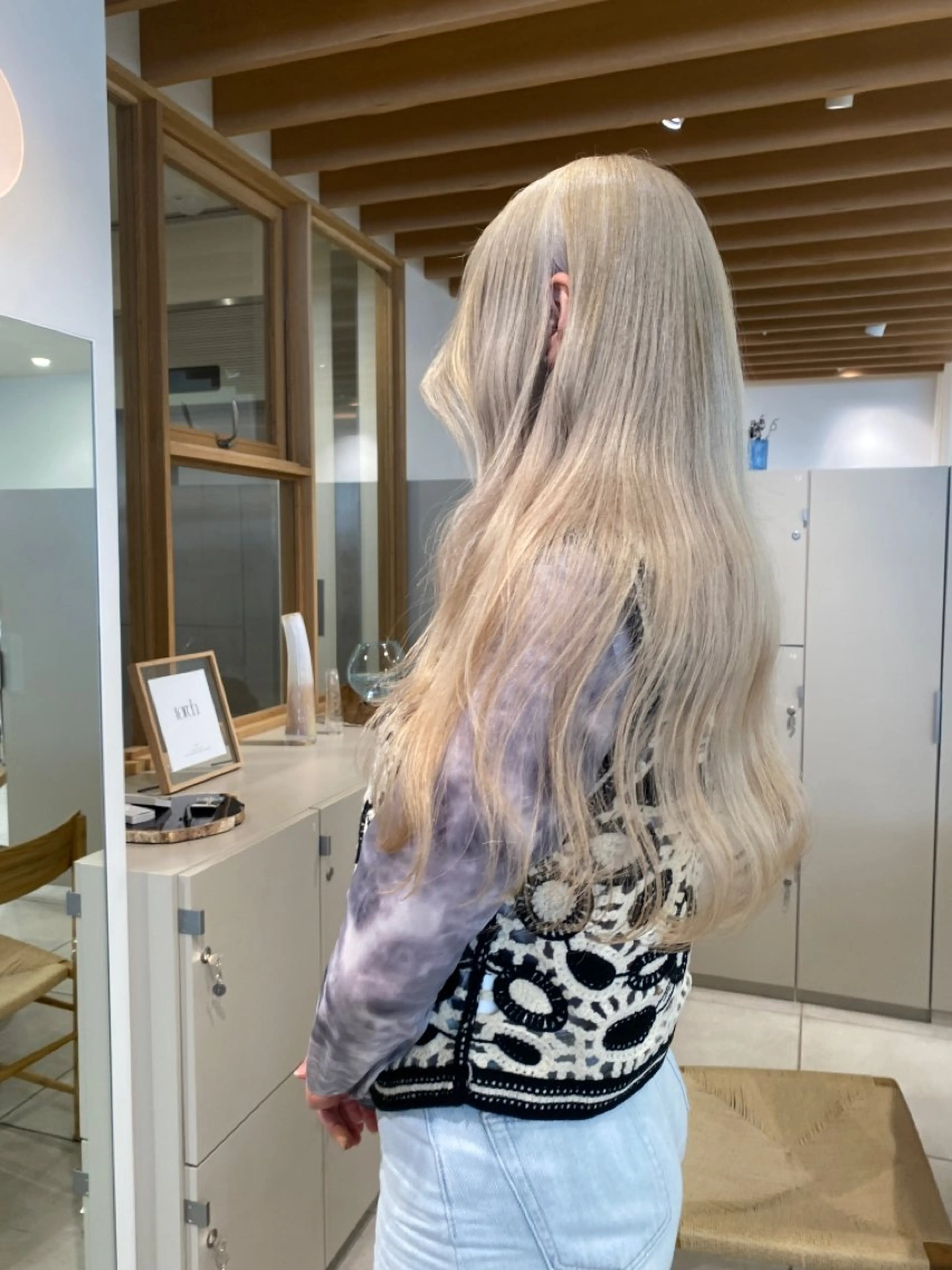 ロング カラー 似合わせカットカラー りおなのヘアスタイル