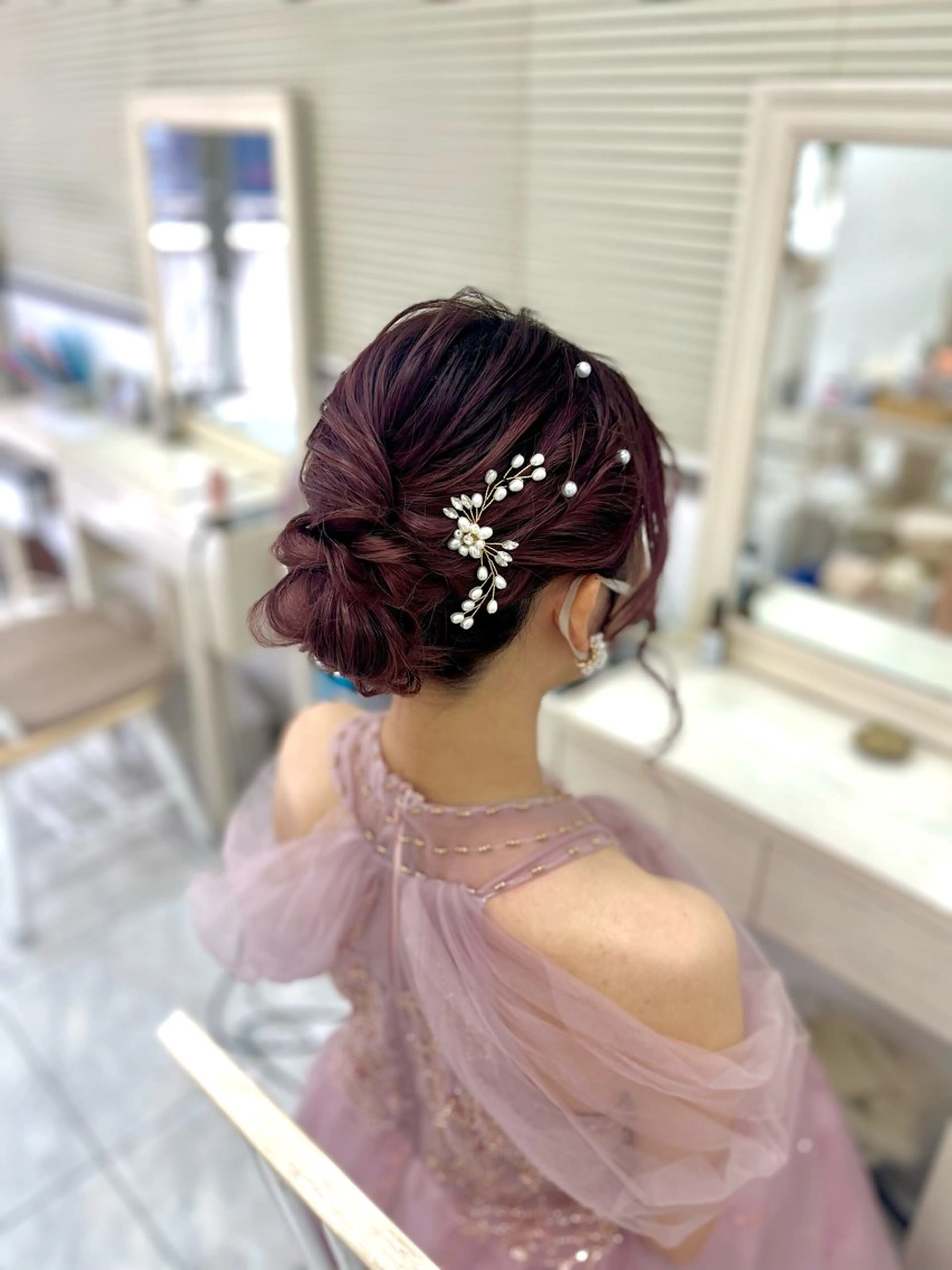 ヘアアレンジ 似合わせヘアメイク 💐オダギリチアキのヘアスタイル