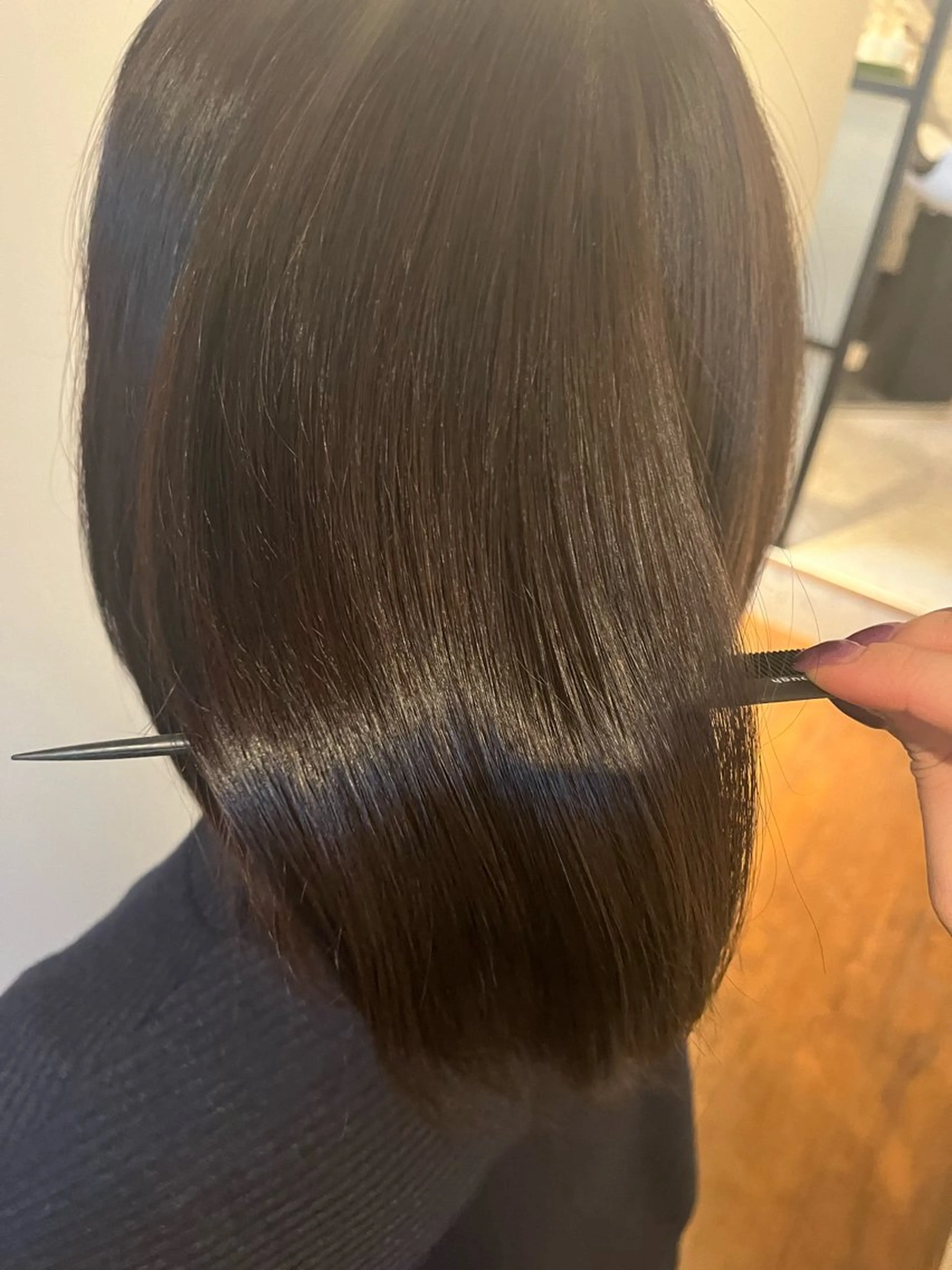 ミディアム mayuki /暖色/艶カラーのヘアスタイル