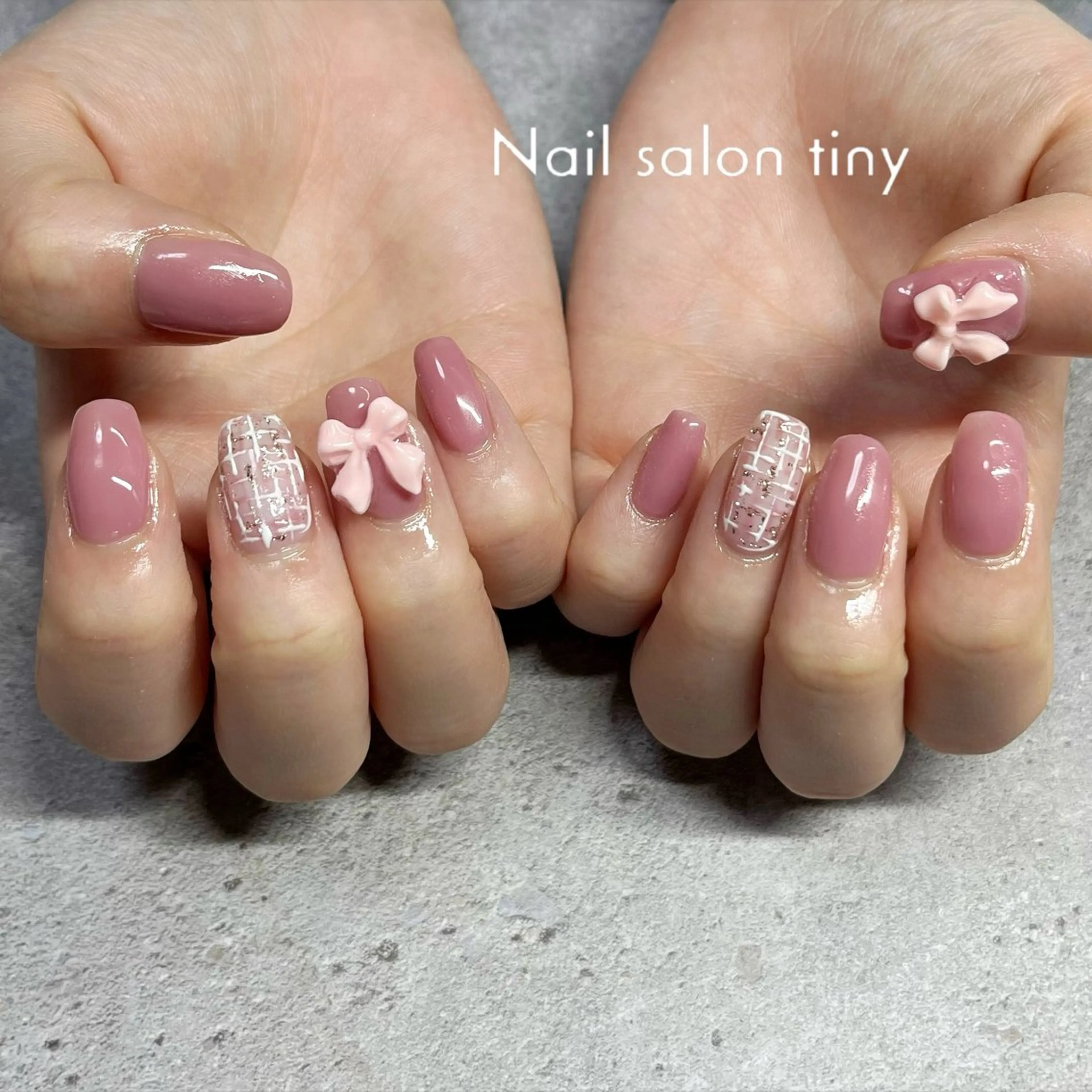 ネイル アートネイル ワンカラーネイル Nail salon tiny🩵のネイルデザイン