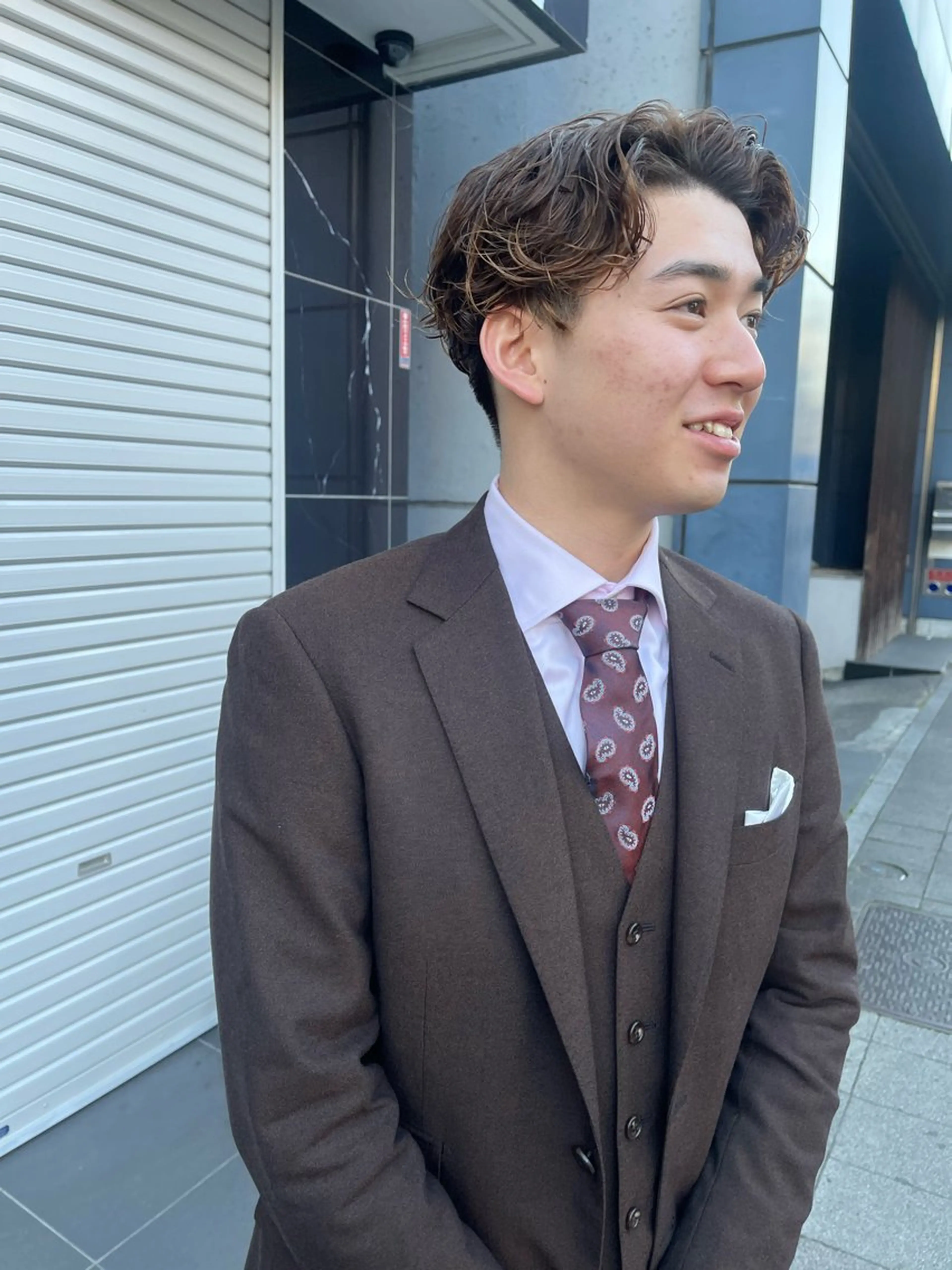 【メンズおすすめ】成人式カットパーマ14300円30%off→10010円の写真