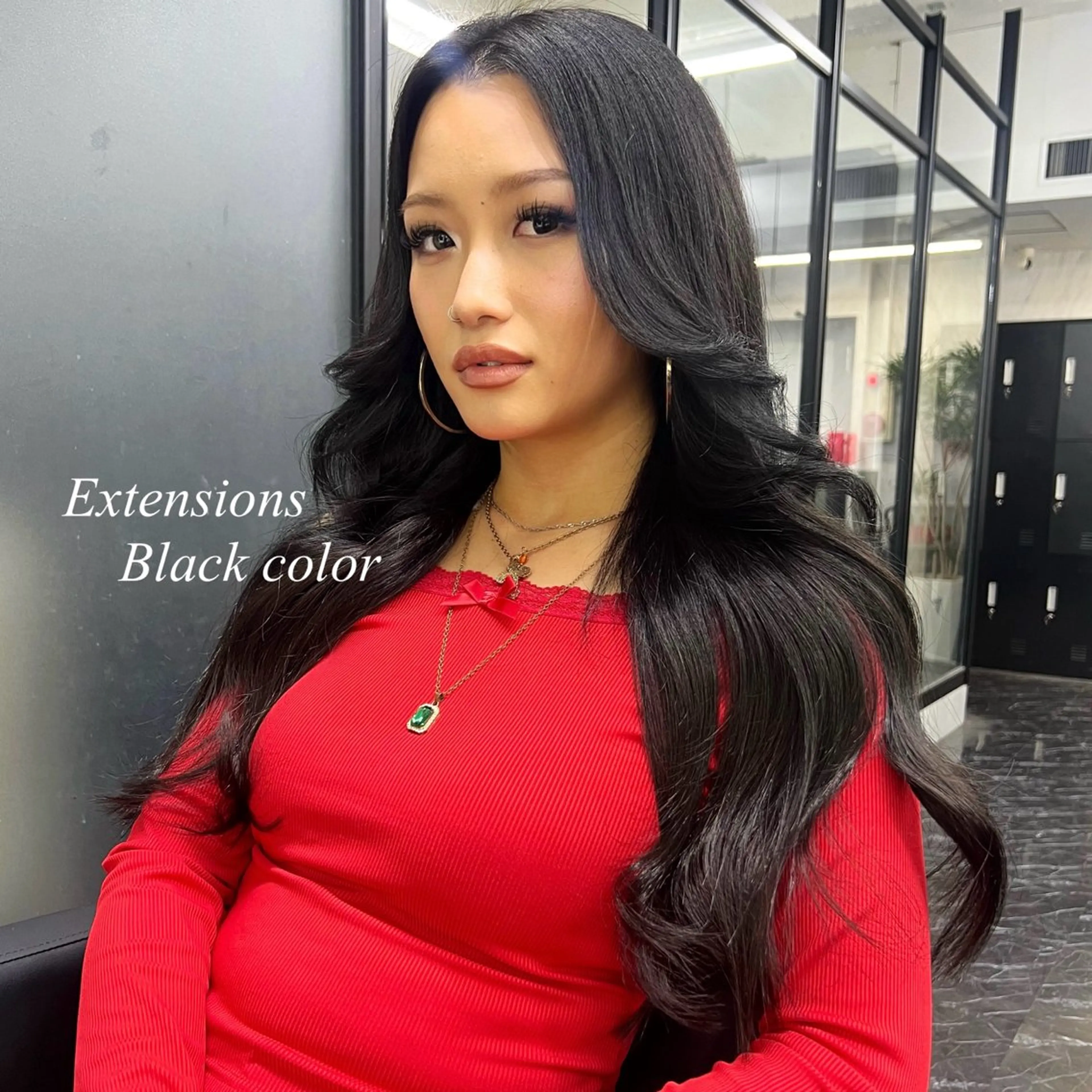 ロング カラー シールエクステ ハイトーンカラー エクステ ヘアカラー エクステ シールエクステ特化 ハイトーン、NANAのヘアスタイル