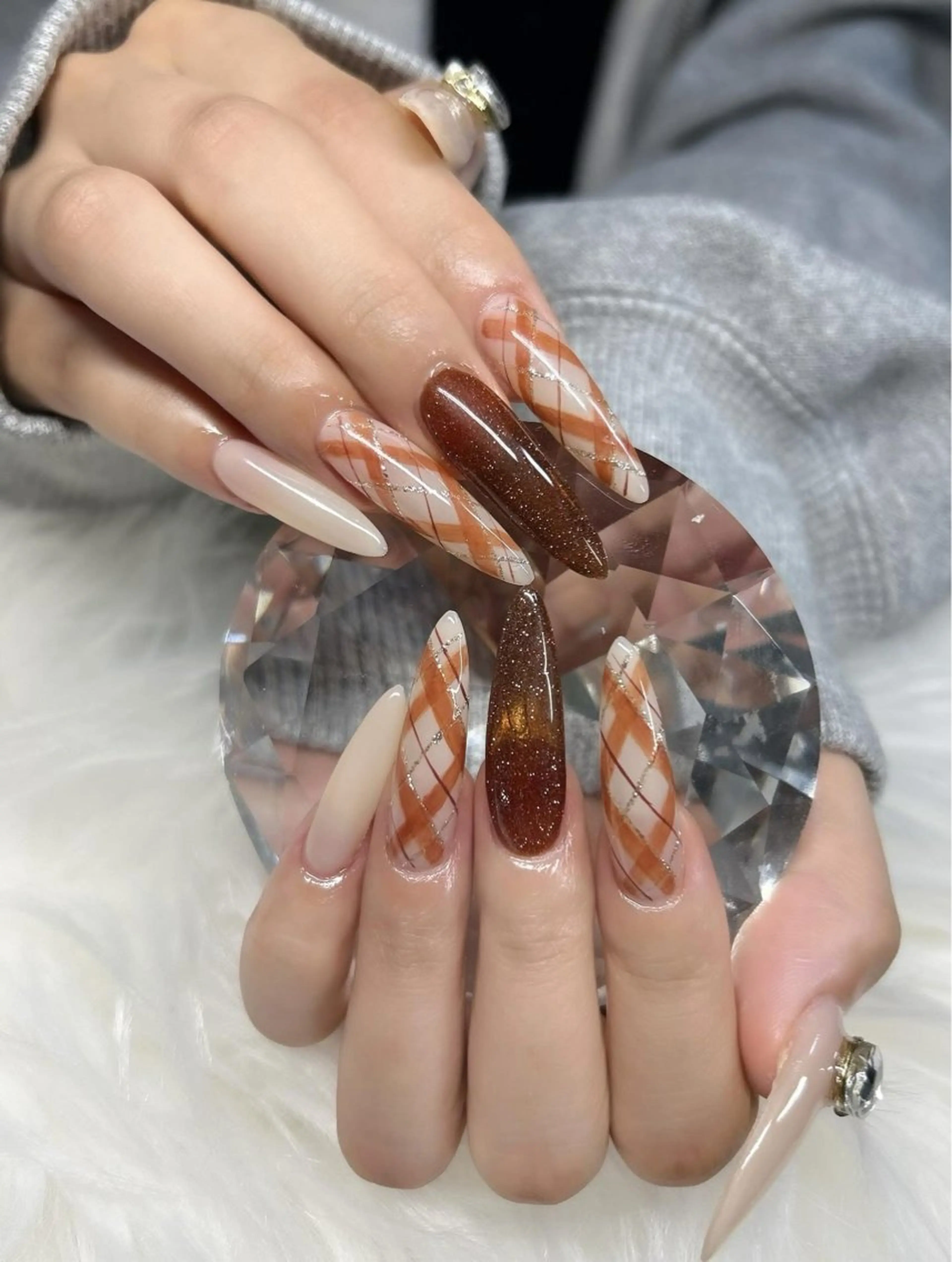 ネイル アートネイル オーロラネイル チークネイル 長さ出し フットネイル Smile nails92のネイルデザイン