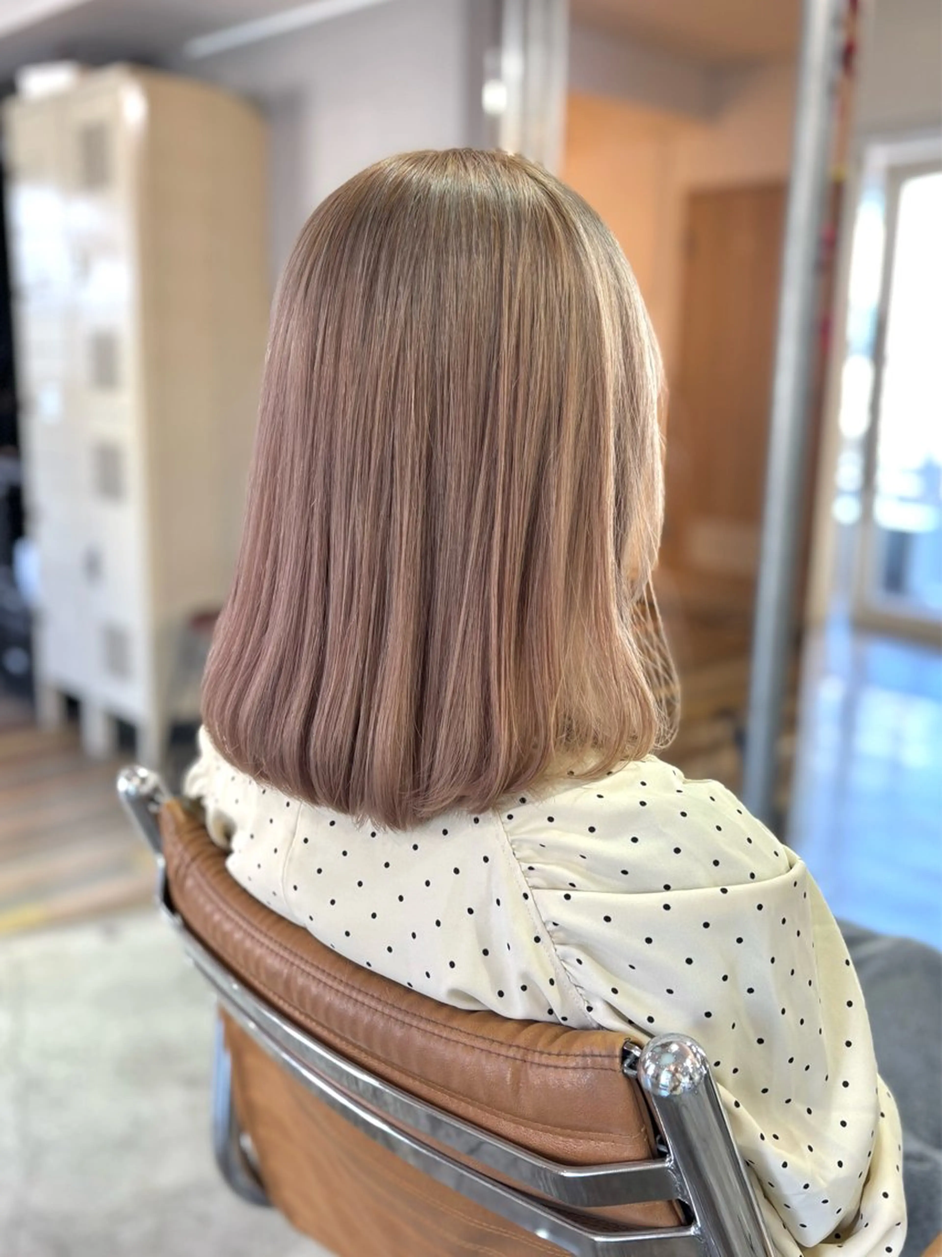 ミディアム カラー カット 縮毛矯正 トリートメント 髪質改善/ヘアケア coiiはしもとはなのヘアスタイル