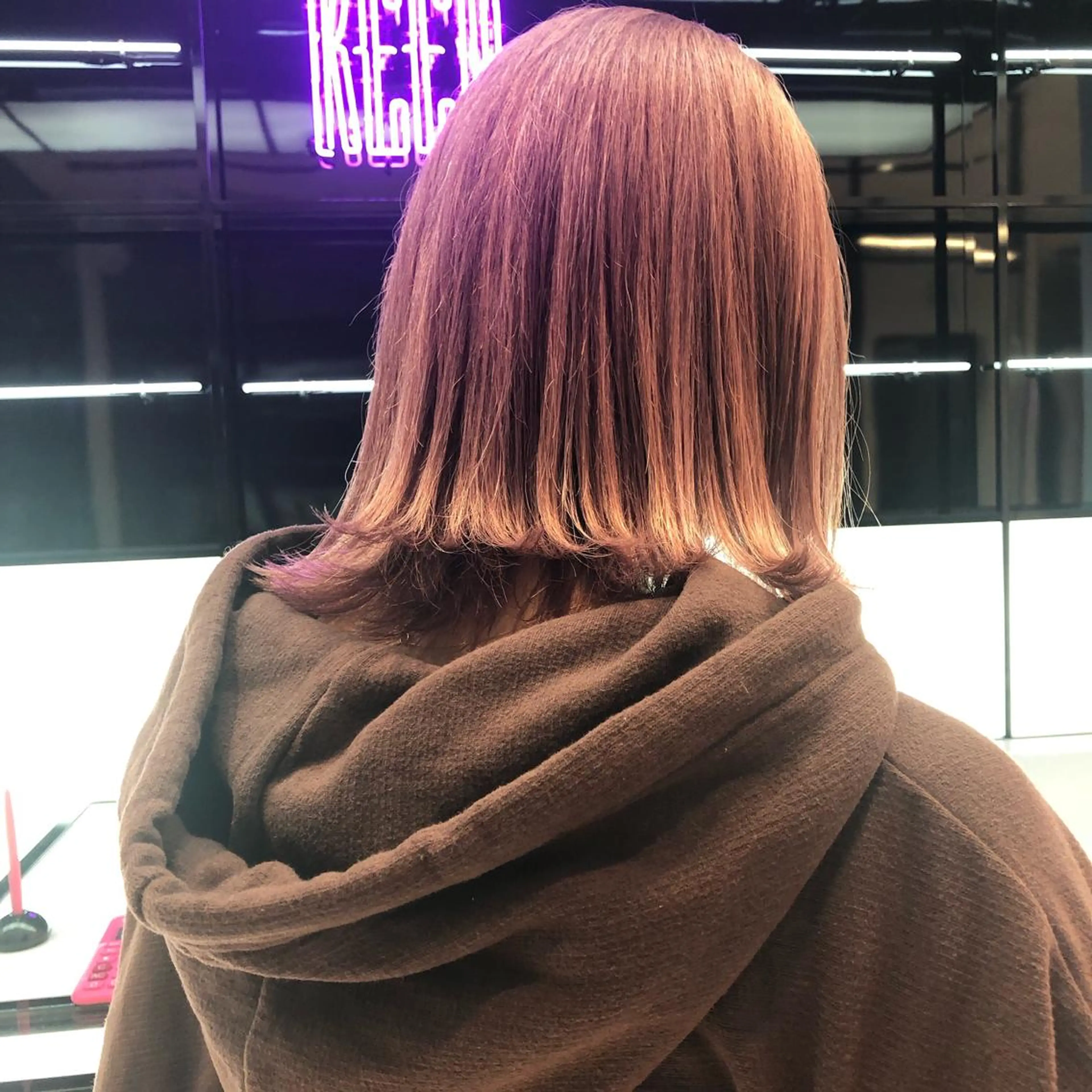 ミディアム ヘアカラー 相川 愛実のヘアスタイル