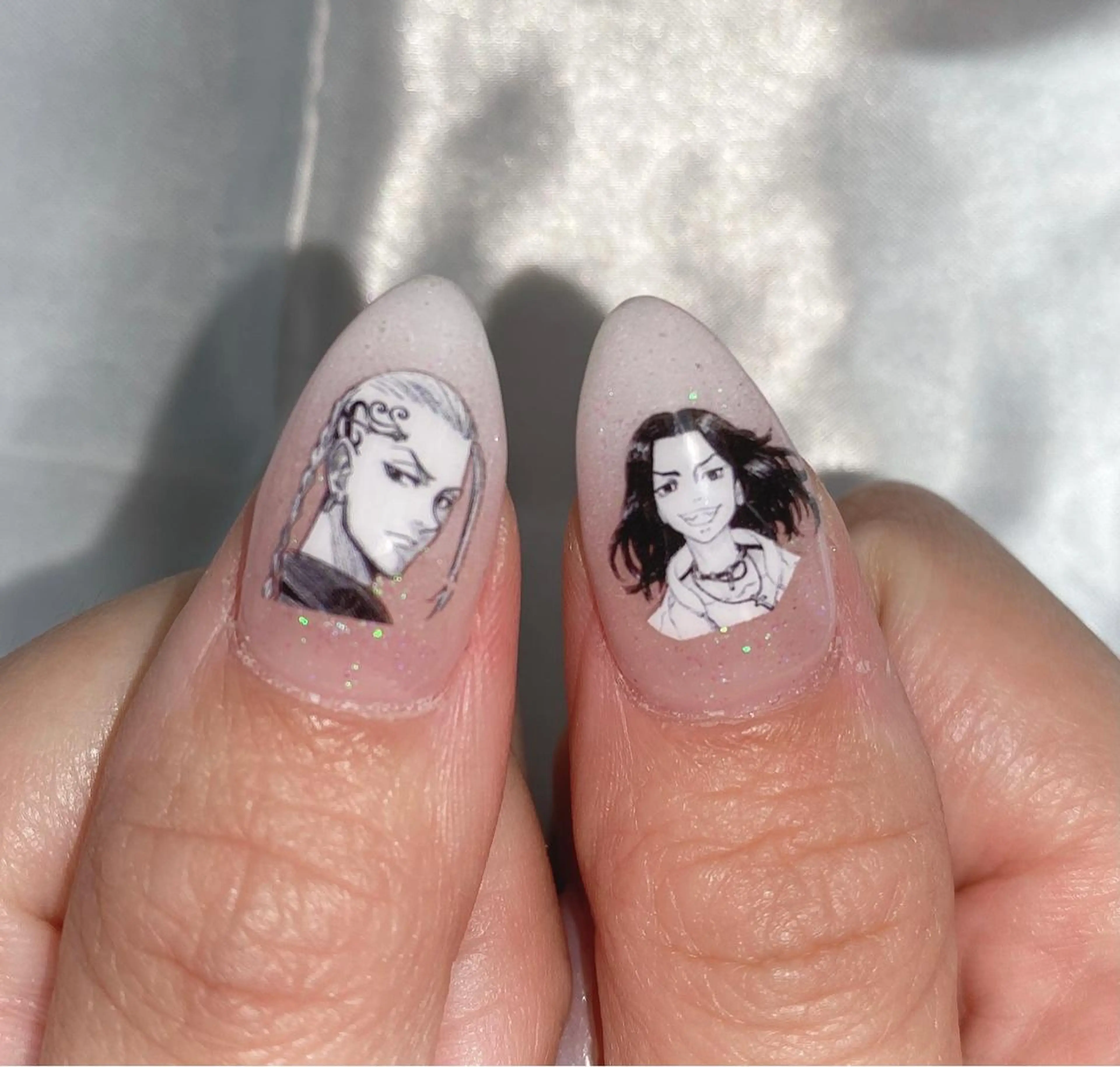 ネイル クリアネイル フラッシュネイル フレンチネイル 韓国ネイル マグネットネイル merci nailのネイルデザイン