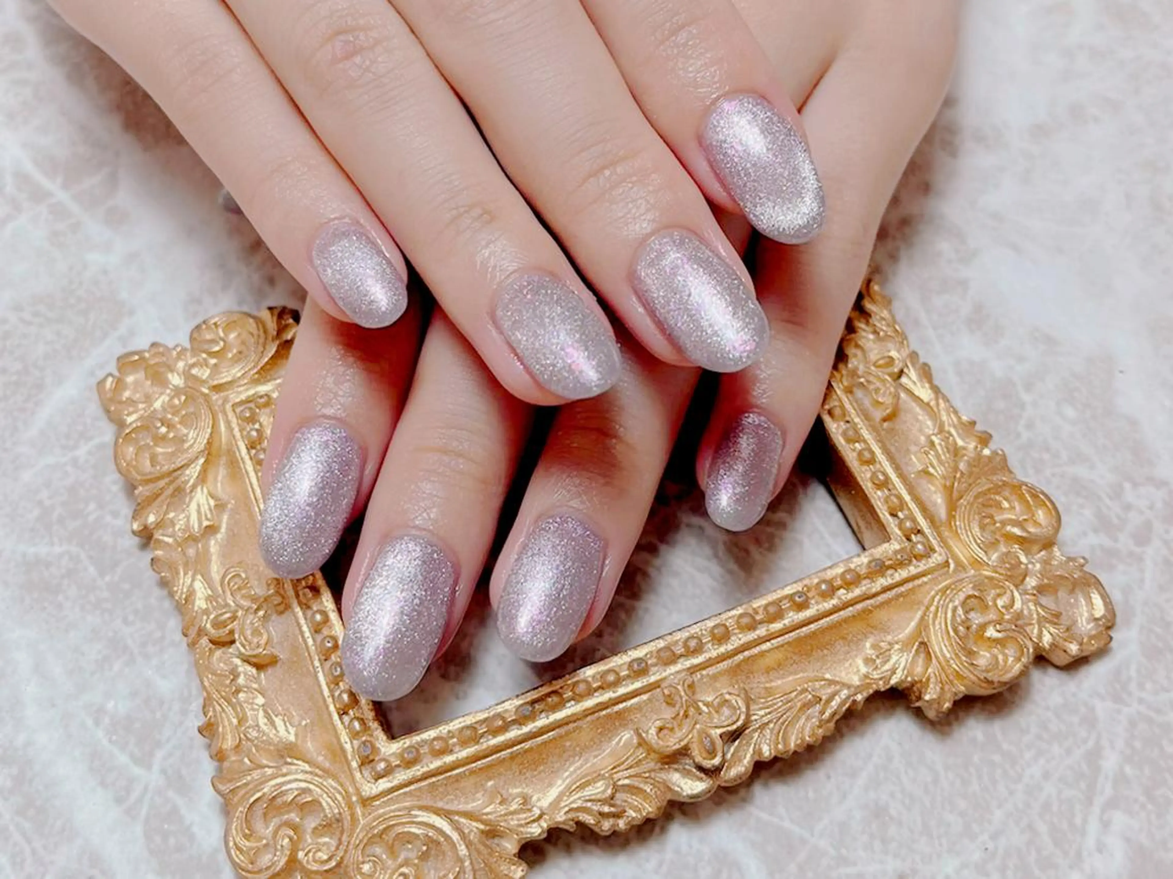 ネイル ハンドネイル マジック ミラーのネイルデザイン