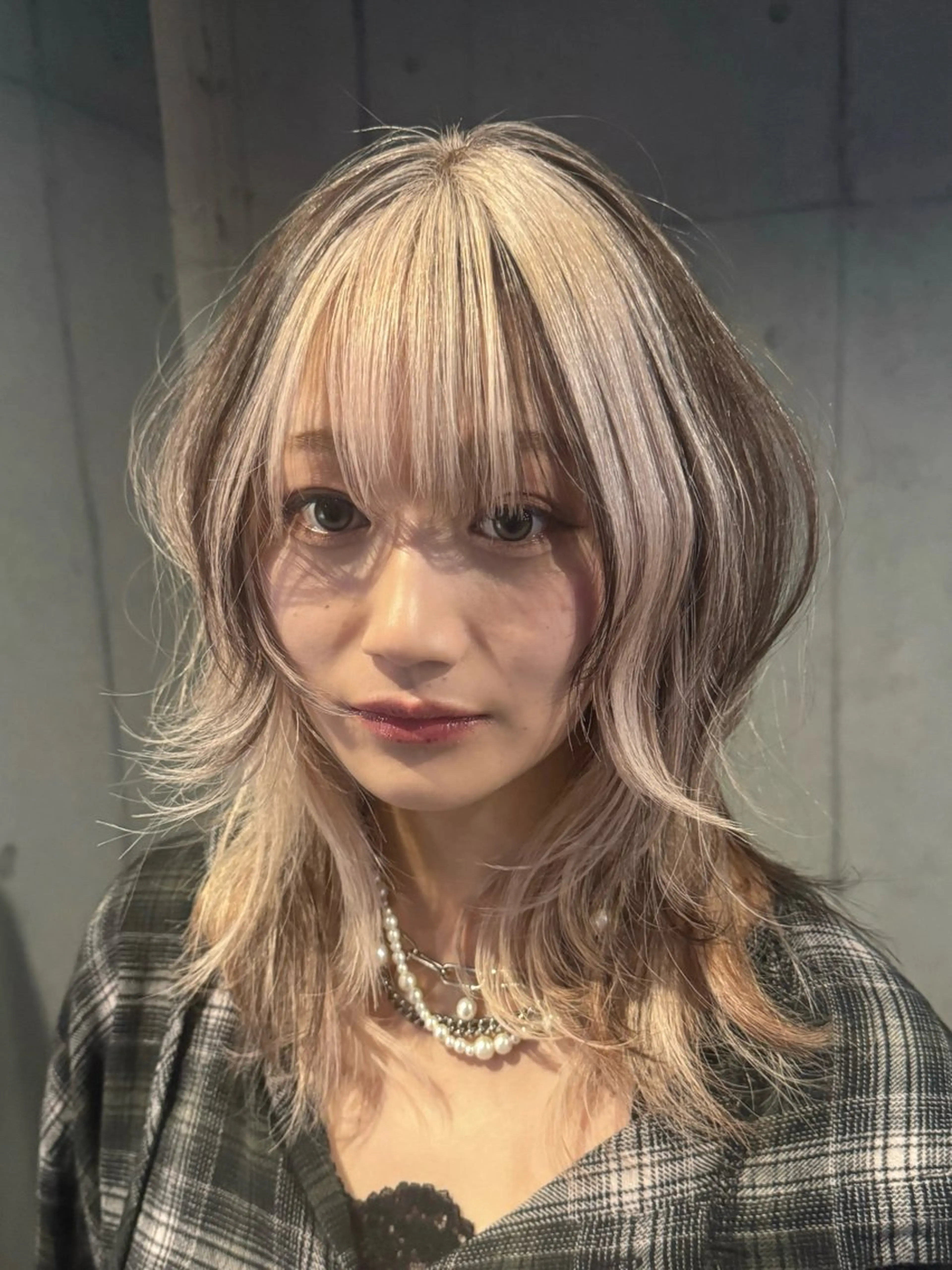 ロング カラー カット ヘアカラー だいち/ブリーチ/ レイヤーカットのヘアスタイル