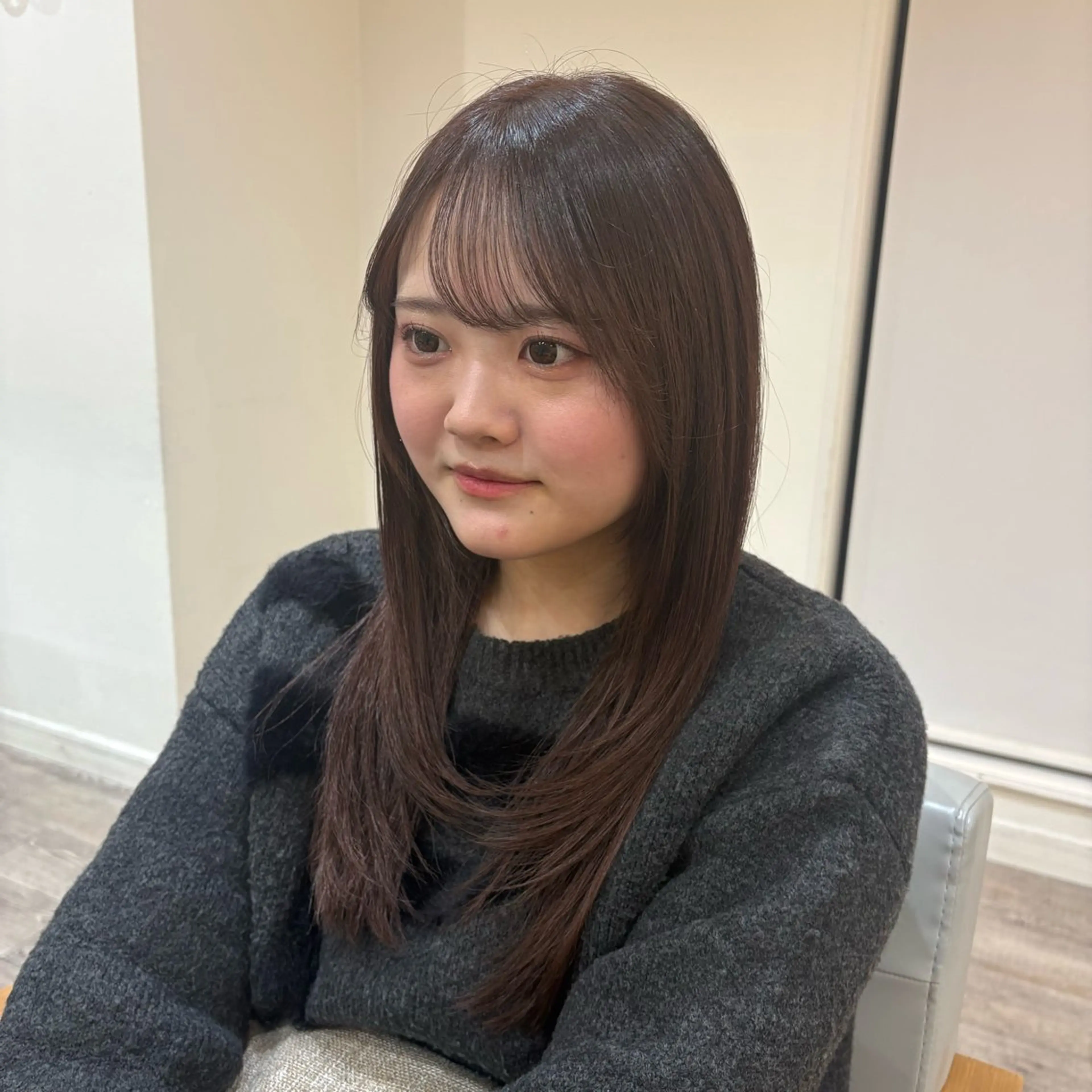 ロング ヘアカラー トリートメント 大木 唯月のヘアスタイル