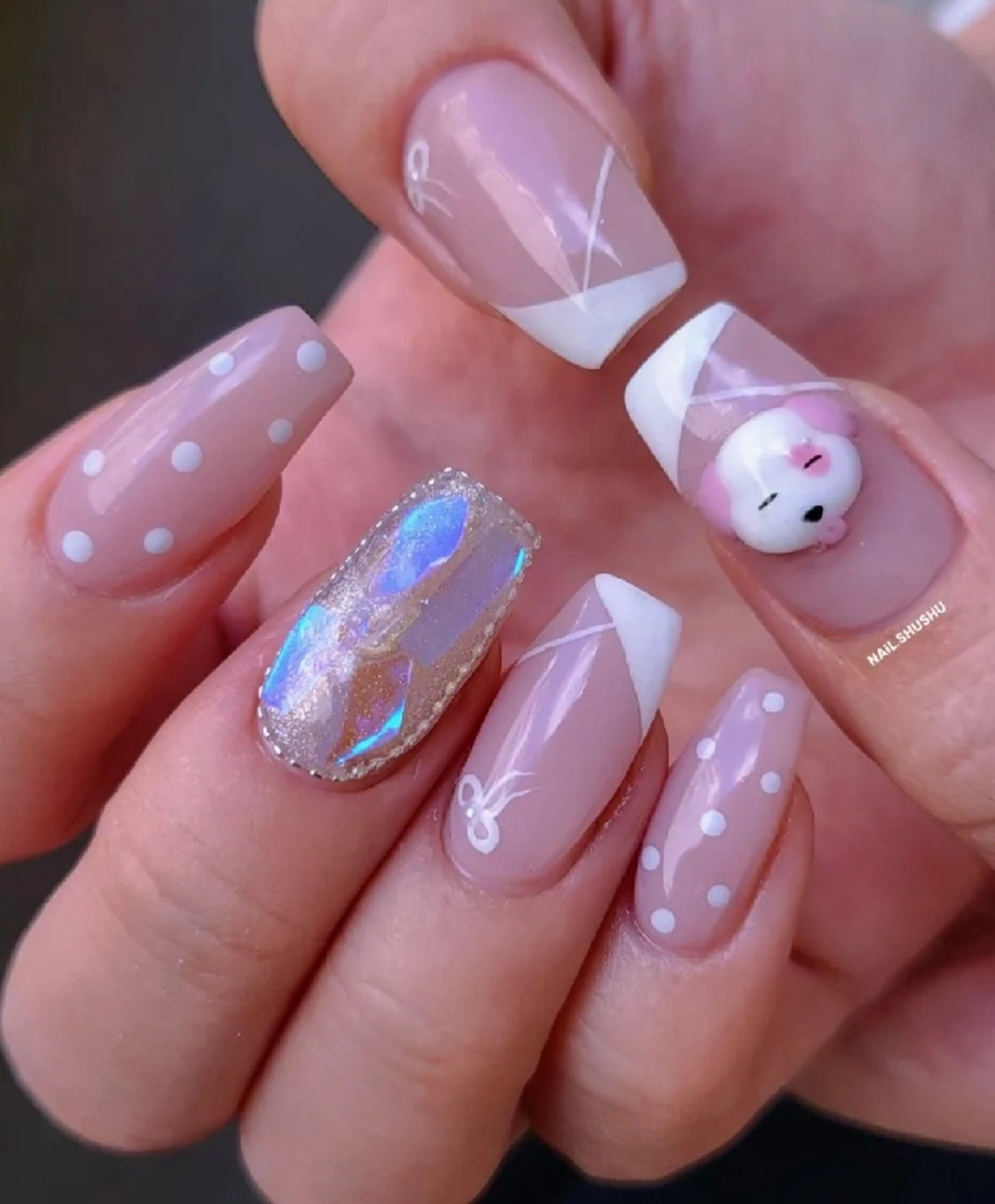 ネイル 3dパーツ/流行り 👧shushu❤️のネイルデザイン