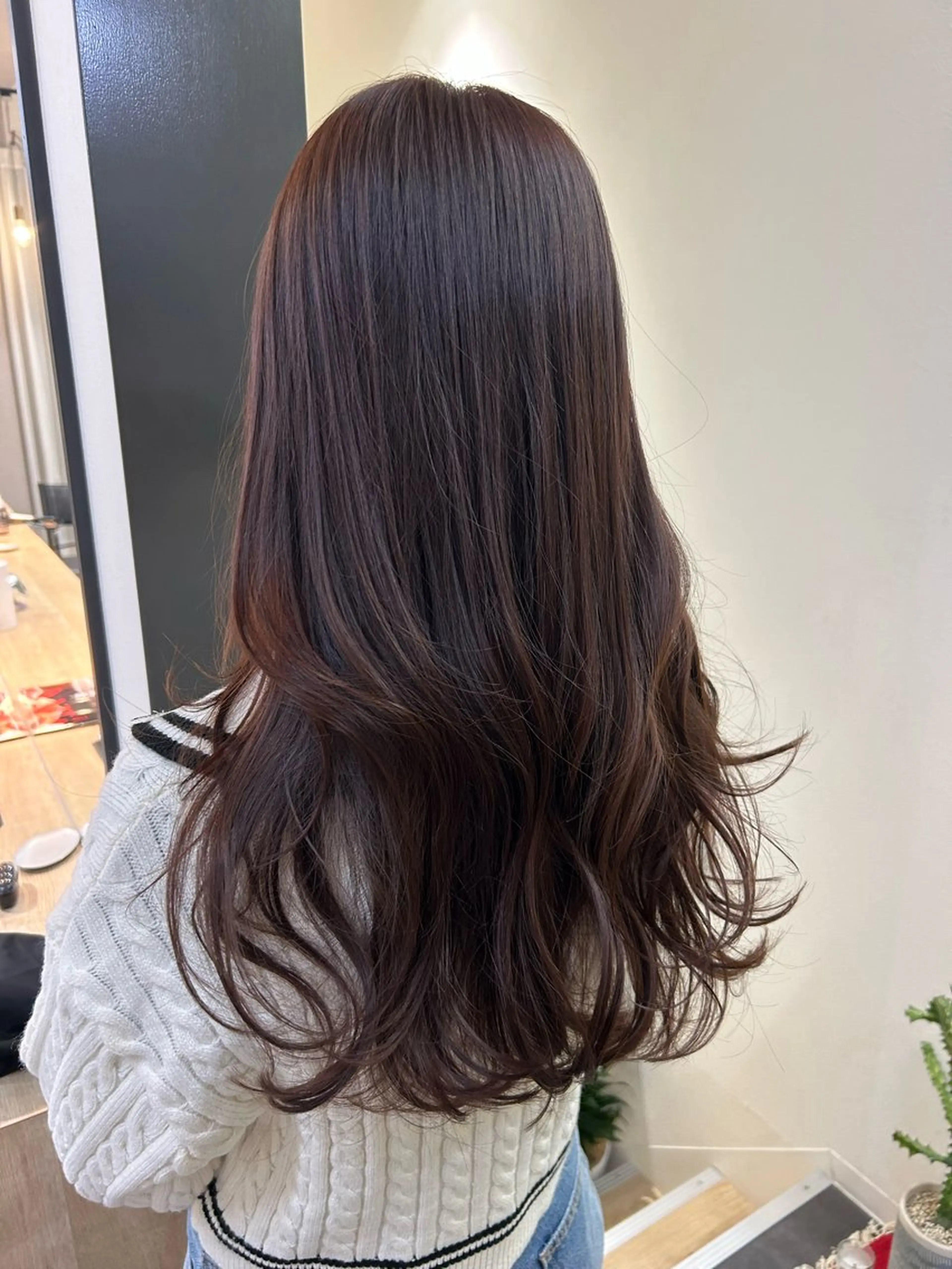 ロング カラー ブラウンカラー ピンクカラー ピンクブラウン hub hair レイヤー/透明感のヘアスタイル