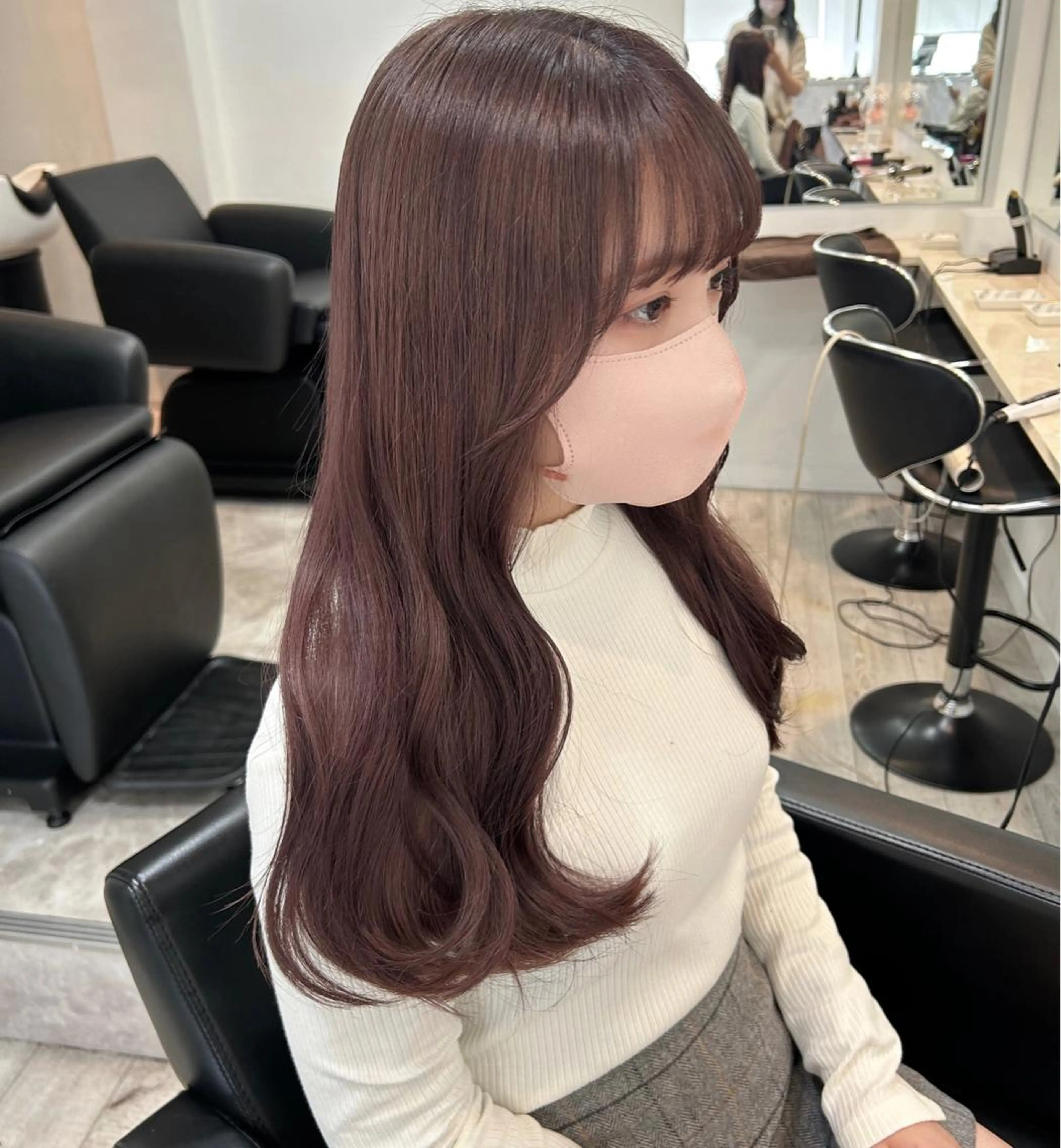 ロング カラー ヘアアレンジ 代表🎀 ふわモテ愛 され髪🩷yumiのヘアスタイル