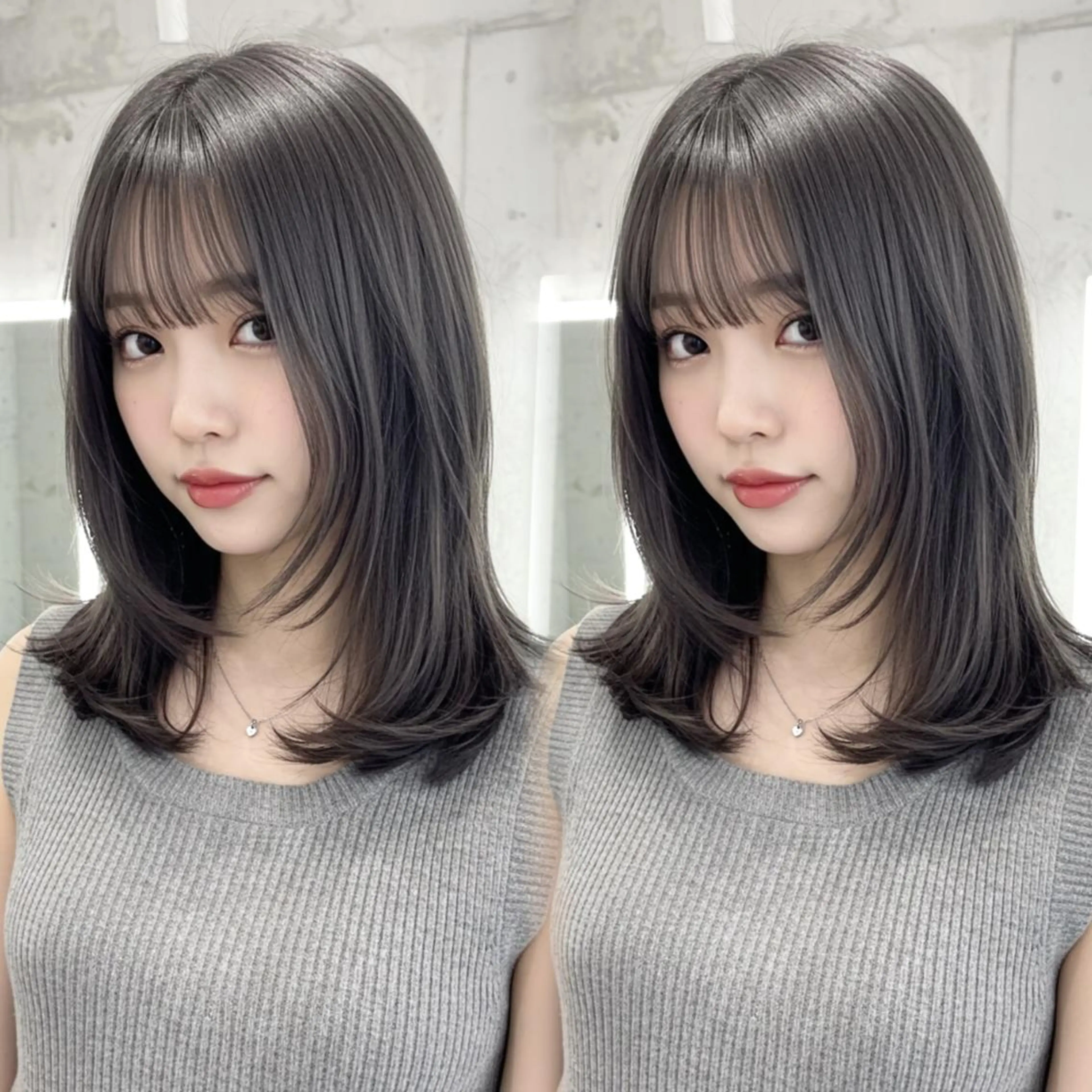 【💖新規人気No. 1💖】🎀お顔周りカット➕ケアカラー➕1stepトリートメント🧴◌𓈒𓐍の写真