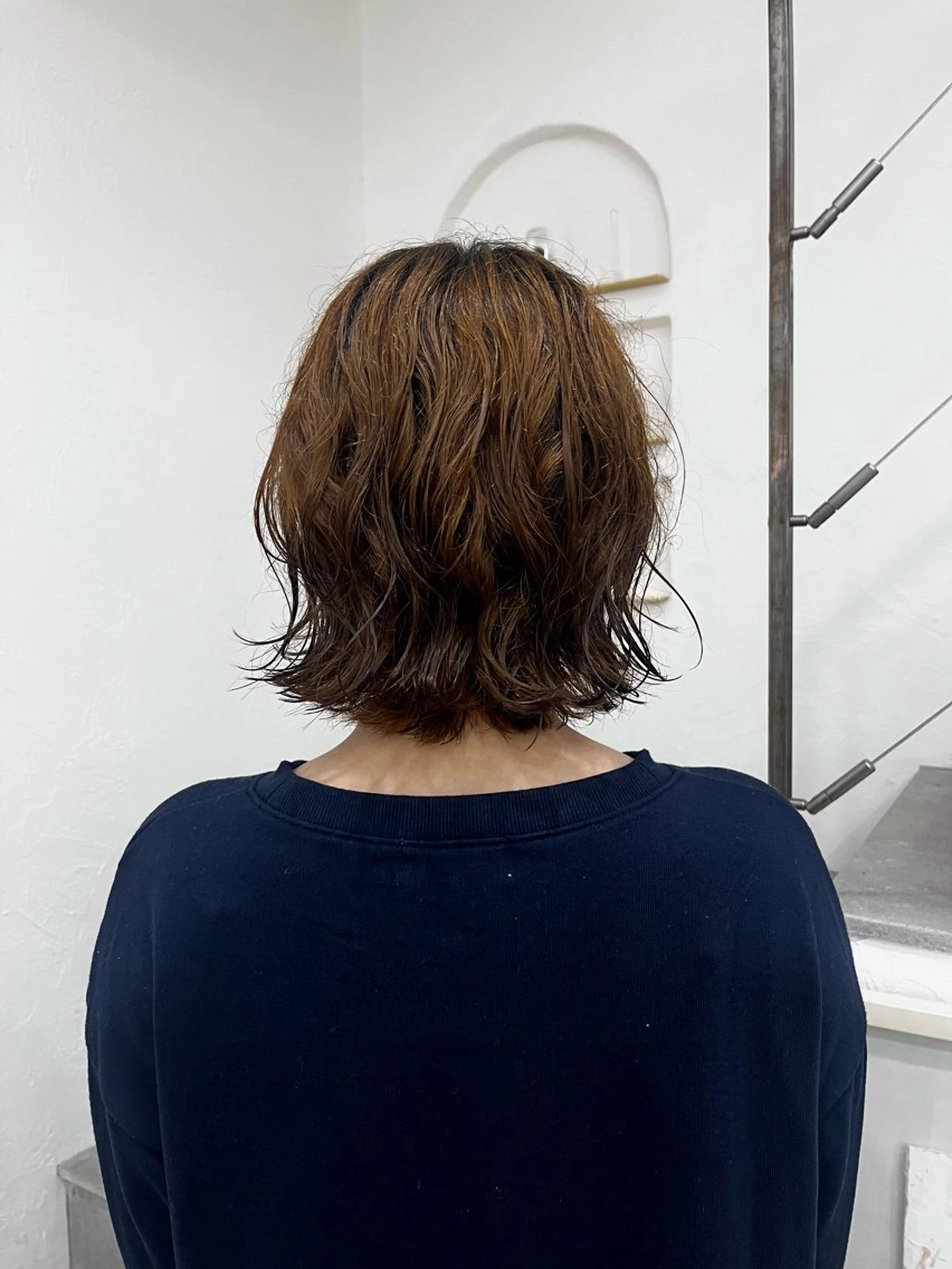 パーマ ボブ ニュアンスパーマ 鈴木 翠桜のヘアスタイル