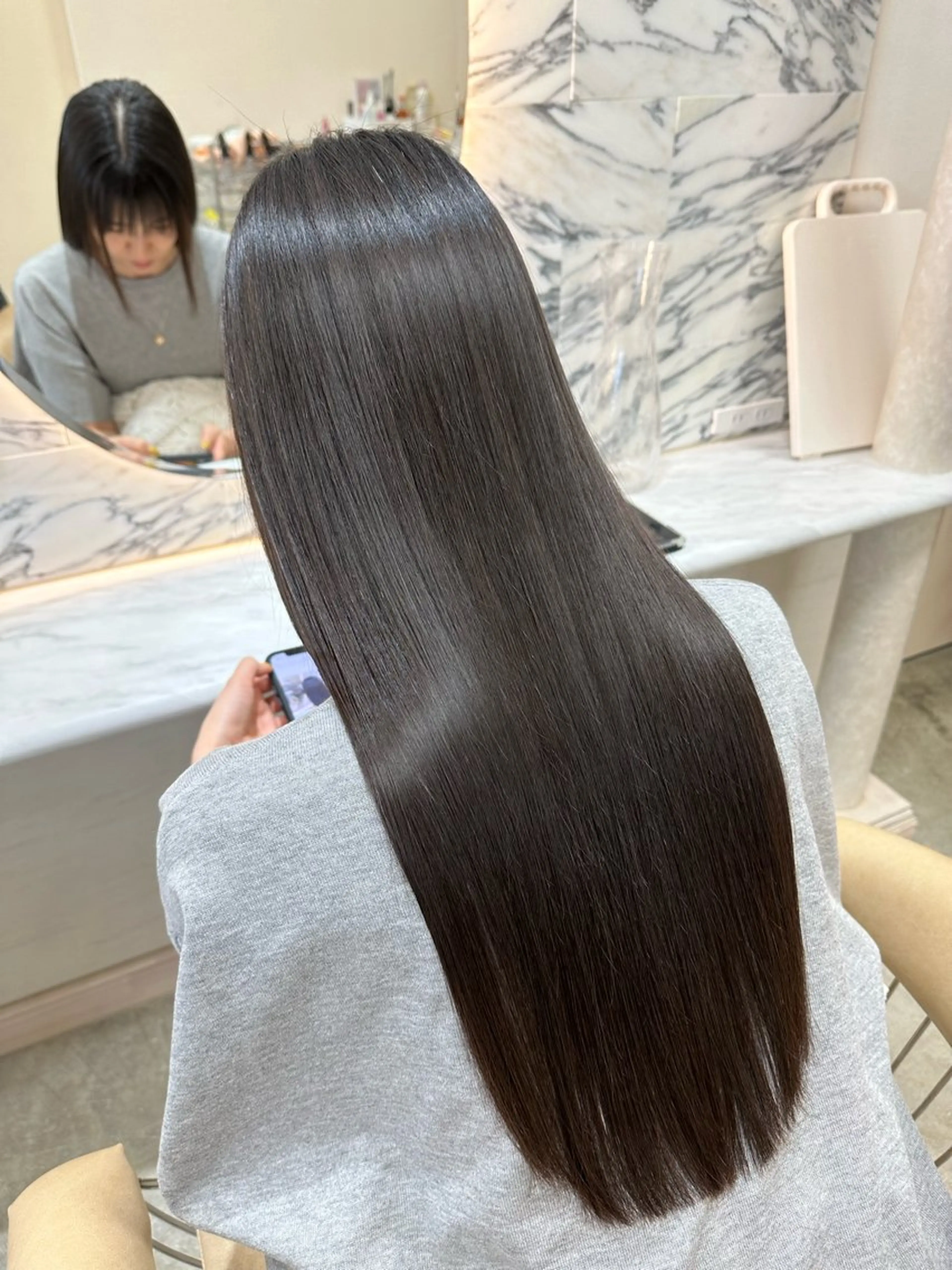 ロング 髪質改善 韓国風ヘア 縮毛矯正 カット トリートメント 【代表】 高瀬慎也/縮毛矯正のヘアスタイル