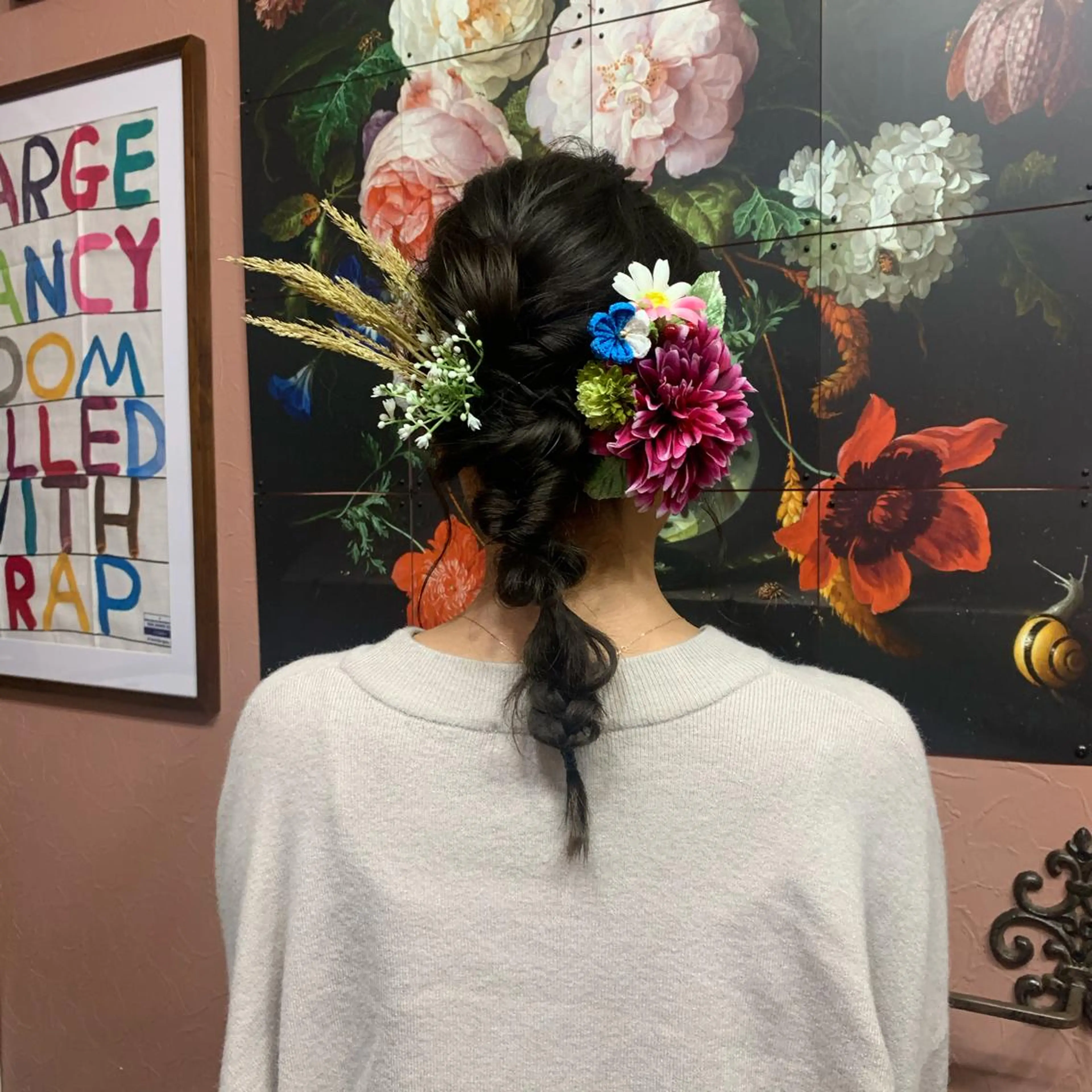 セミロング 卒業式のヘアスタイル 着付け chouette シュエットのヘアスタイル