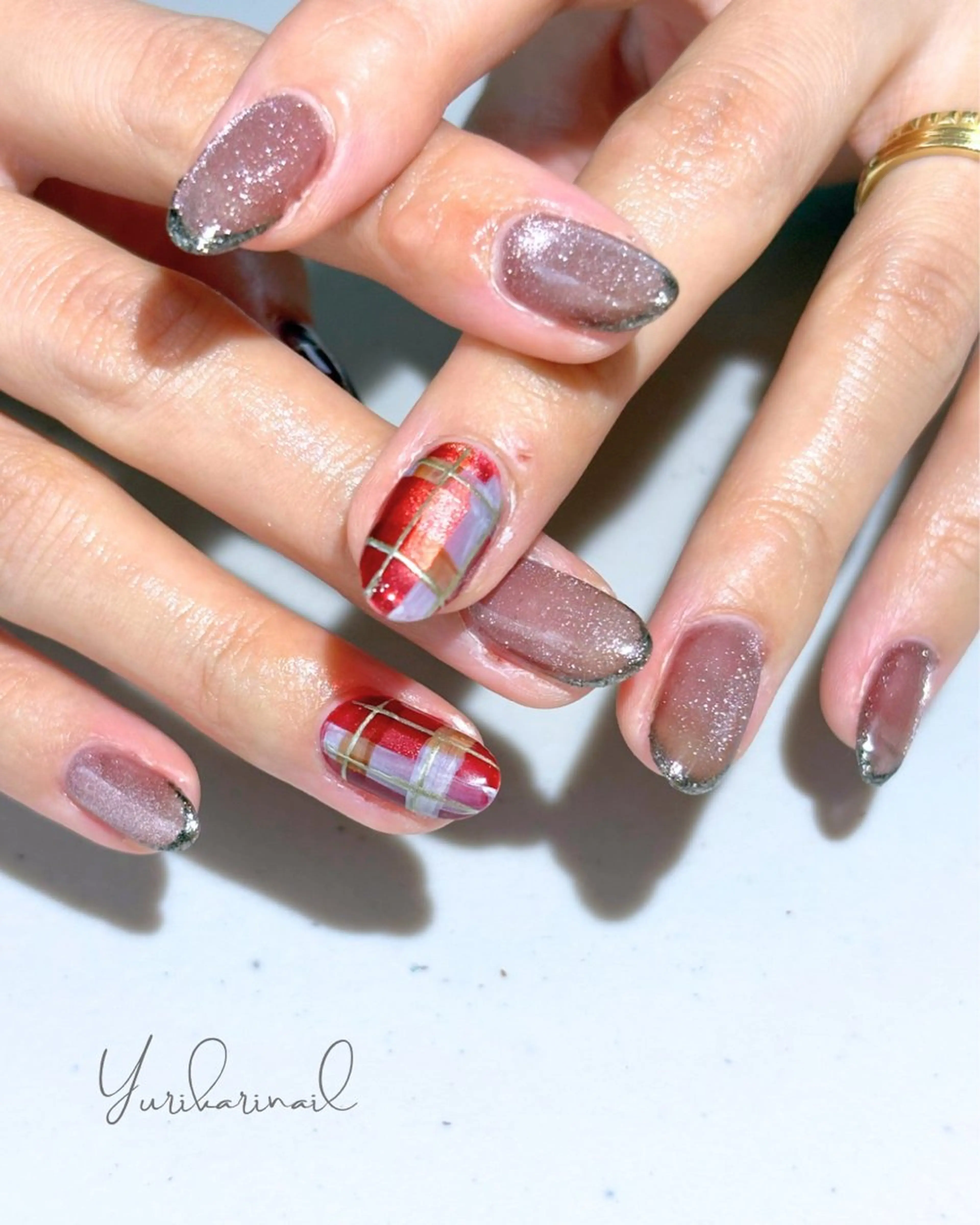ネイル マグネットネイル ハンドネイル ネイリスト ゆりかのネイルデザイン