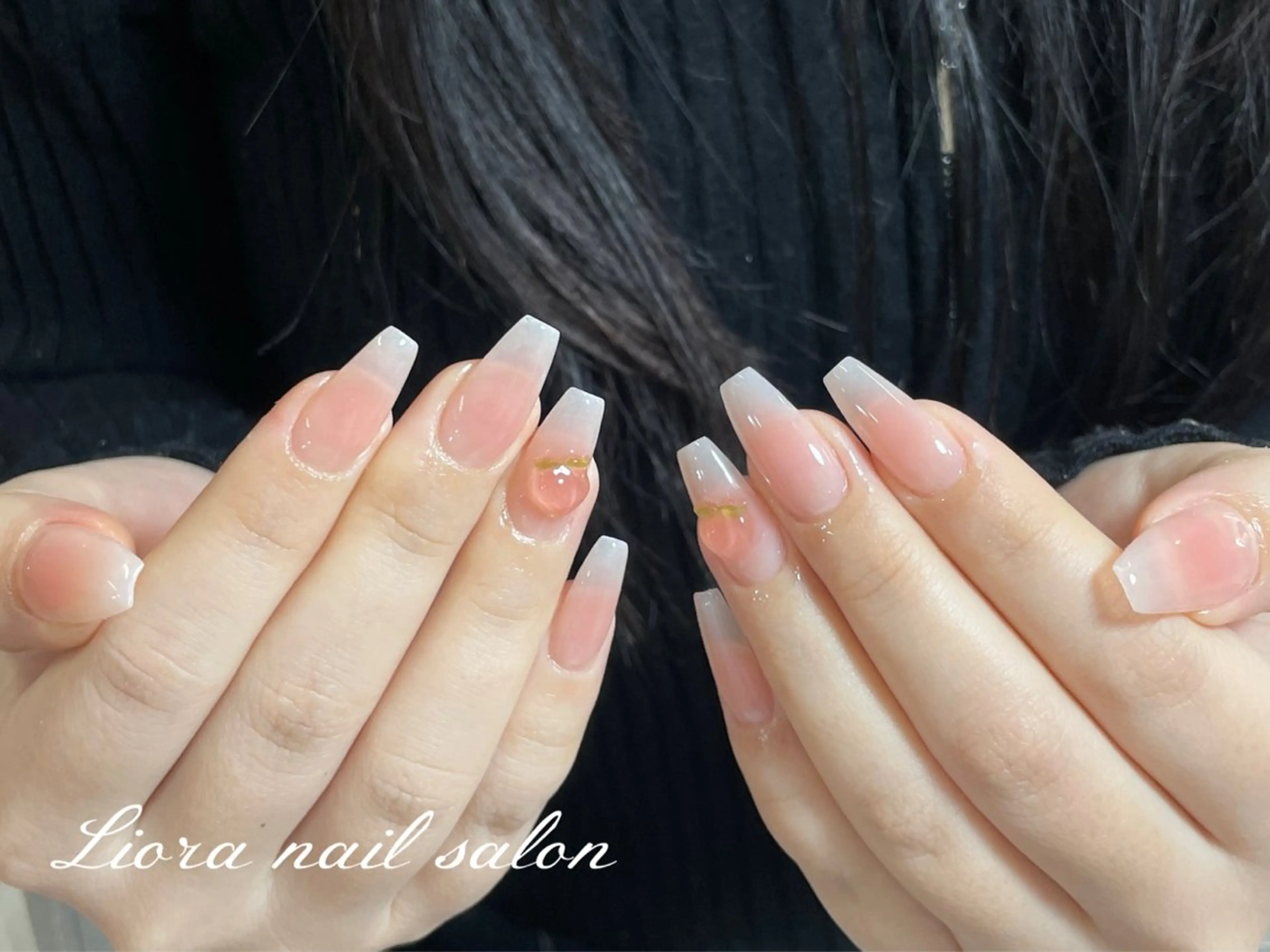 ネイル チークネイル フットネイル フレンチネイル ジェルネイル ガーリー Liora nail スカルプ専門店のネイルデザイン