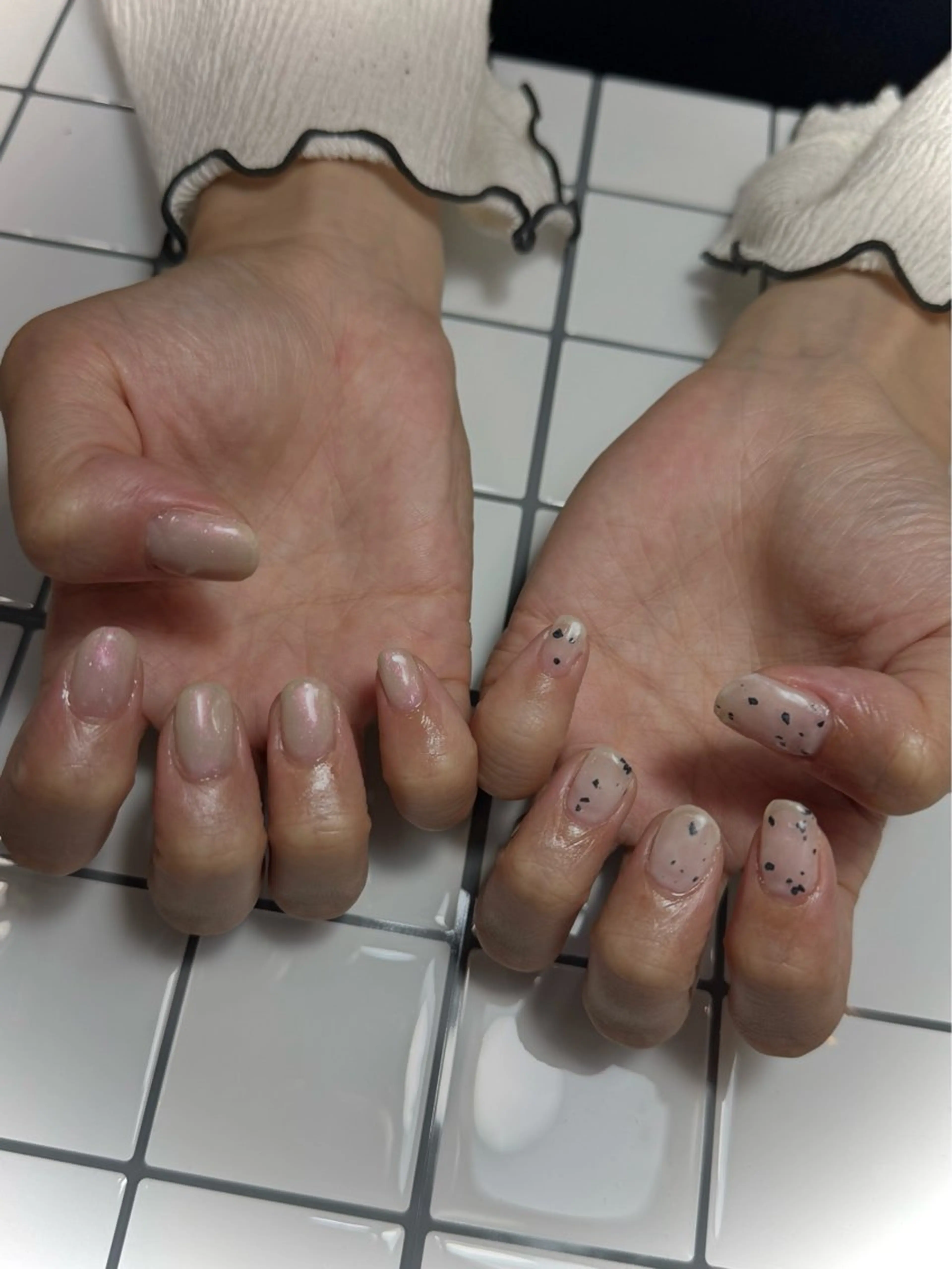 ネイル ショートネイル 藤江 夏波のネイルデザイン