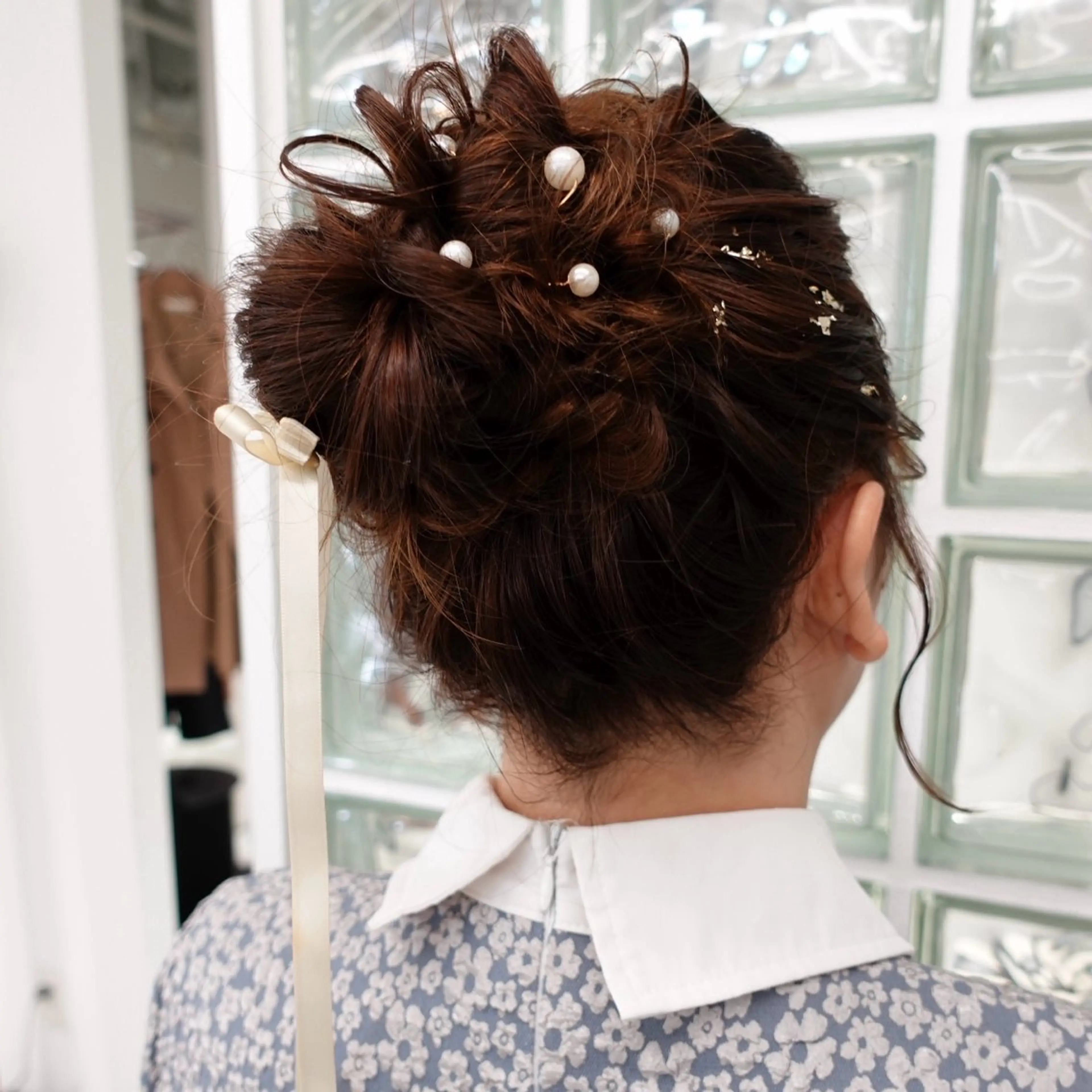 ヘアアレンジ お団子ヘア ヘアセット 🌐サトウ リョウ🌐のヘアスタイル