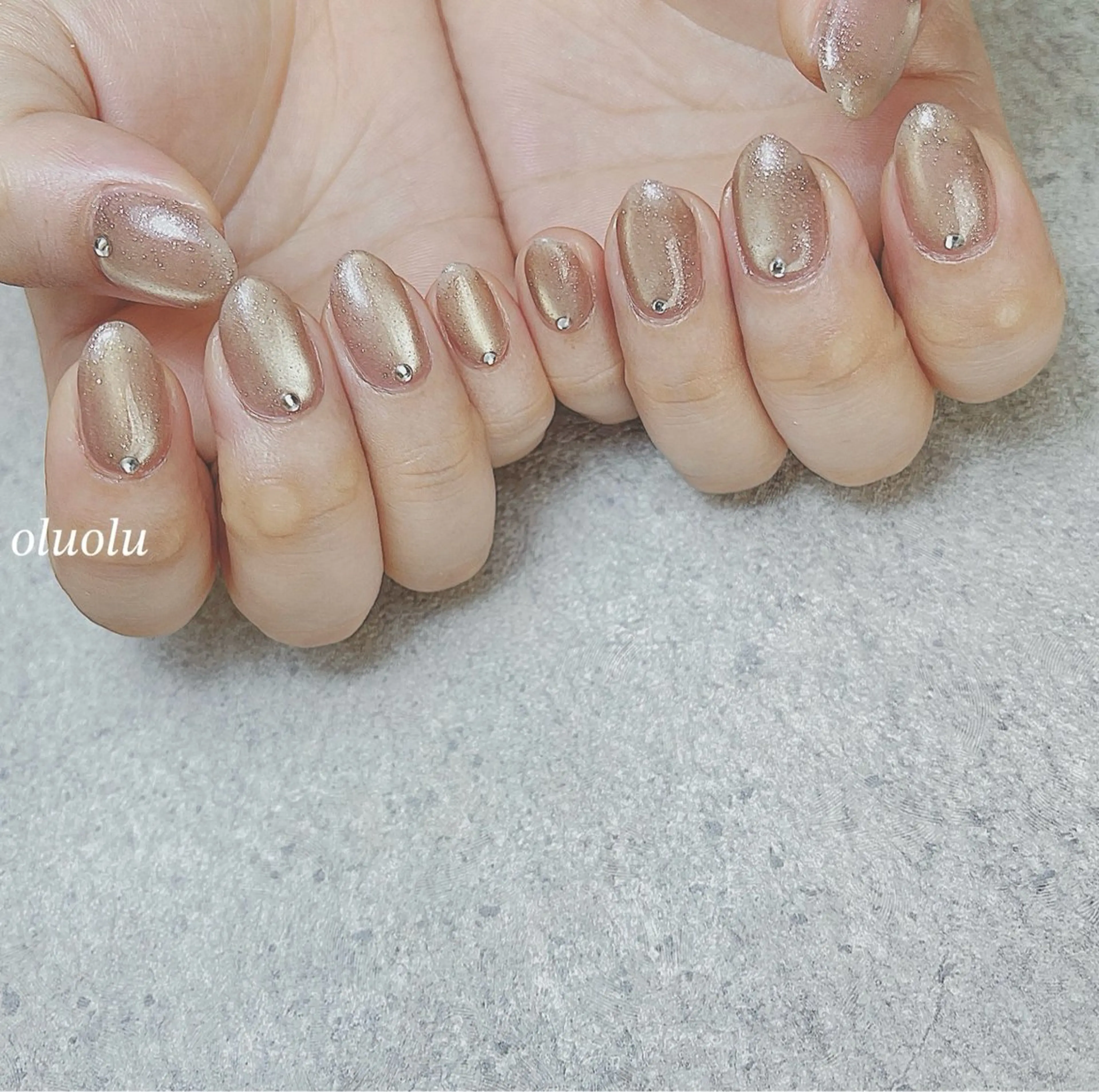 ネイル マグネットネイル ハンドネイル 大村 紬華のネイルデザイン