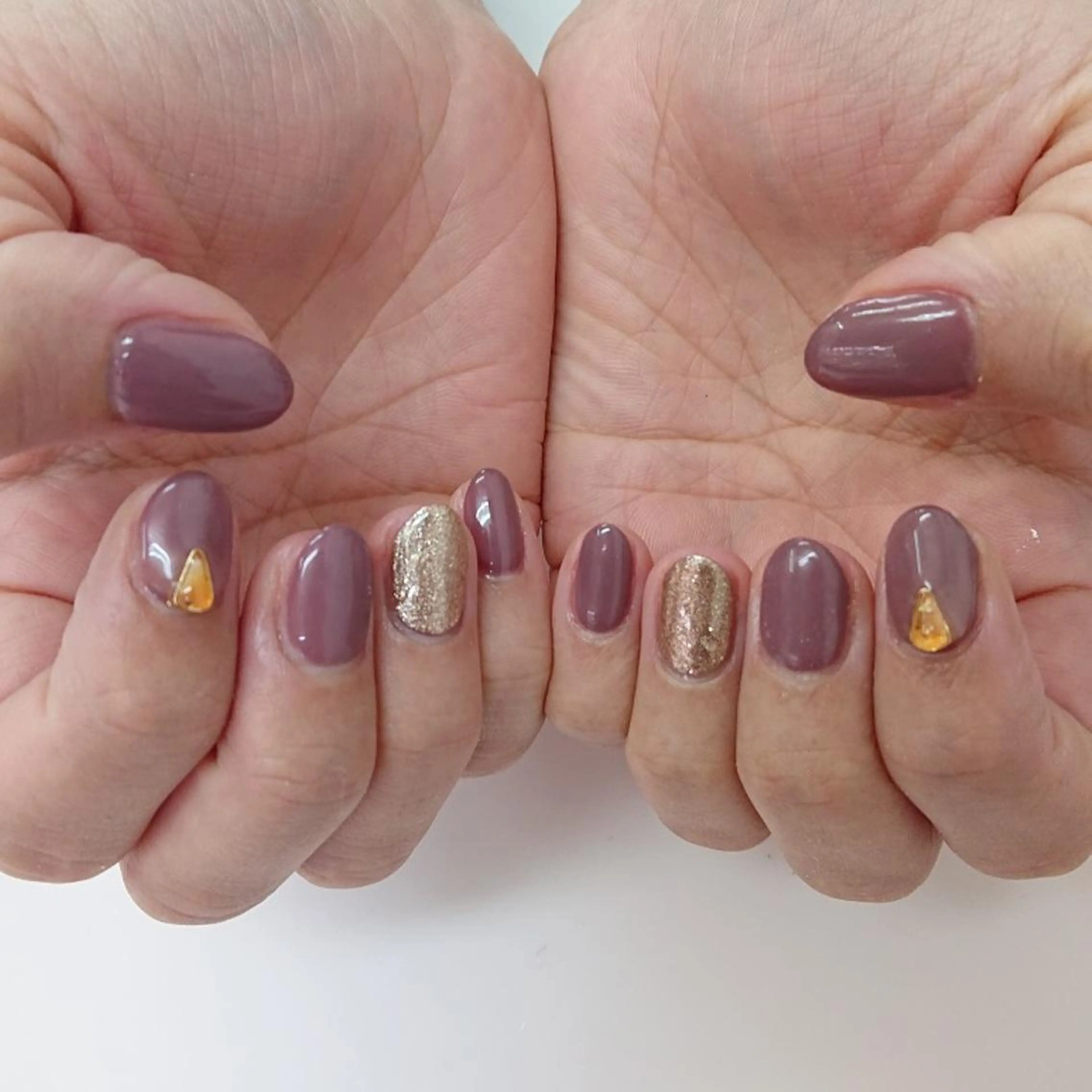 ネイル アートネイル ジェルネイル ラメ(グリッター) ソフトジェル ストーンネイル トミー ワイのネイルデザイン