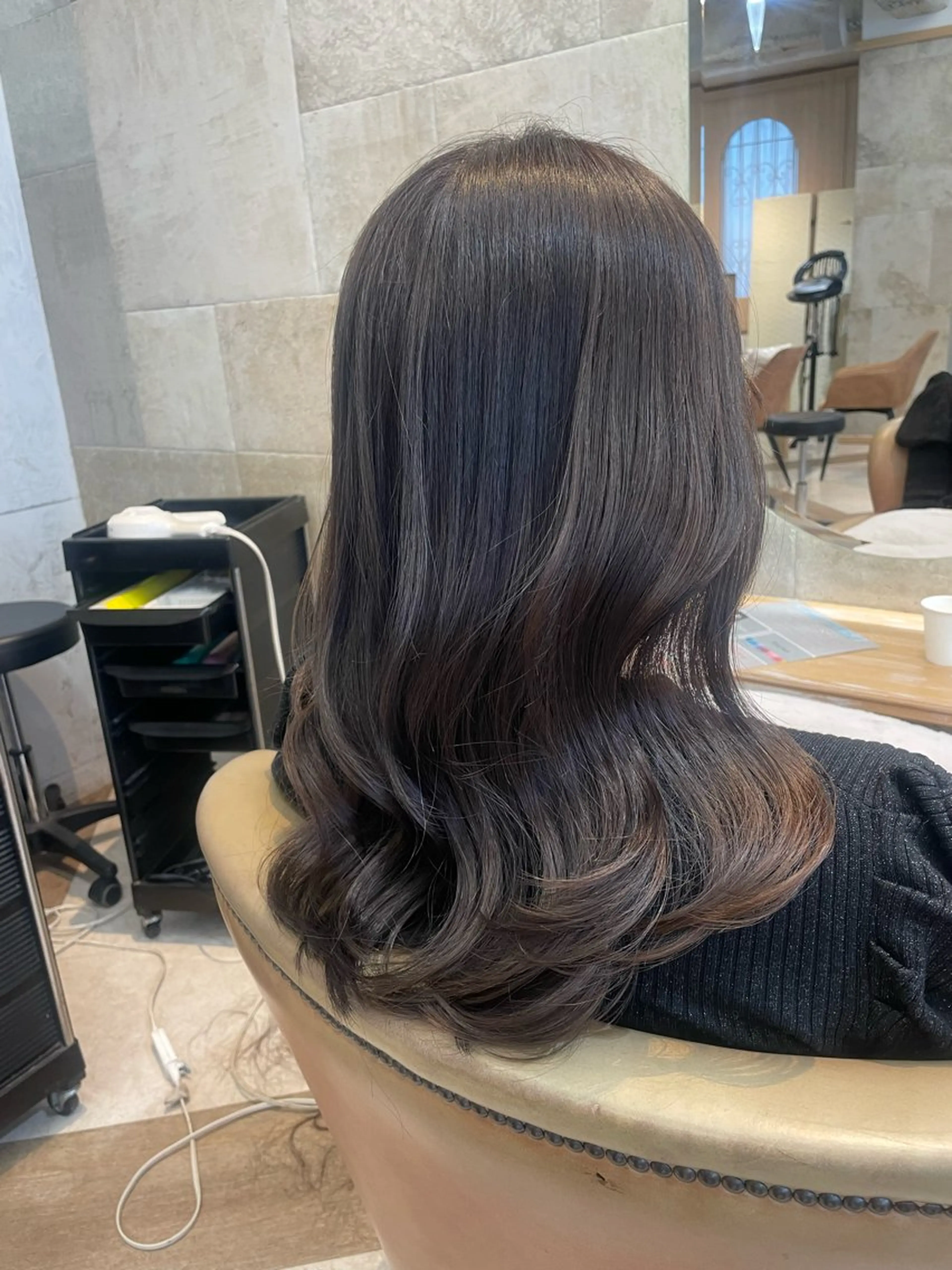 ロング カット ヘアカラー トリートメント Kanami/韓国風 /艶カラーのヘアスタイル