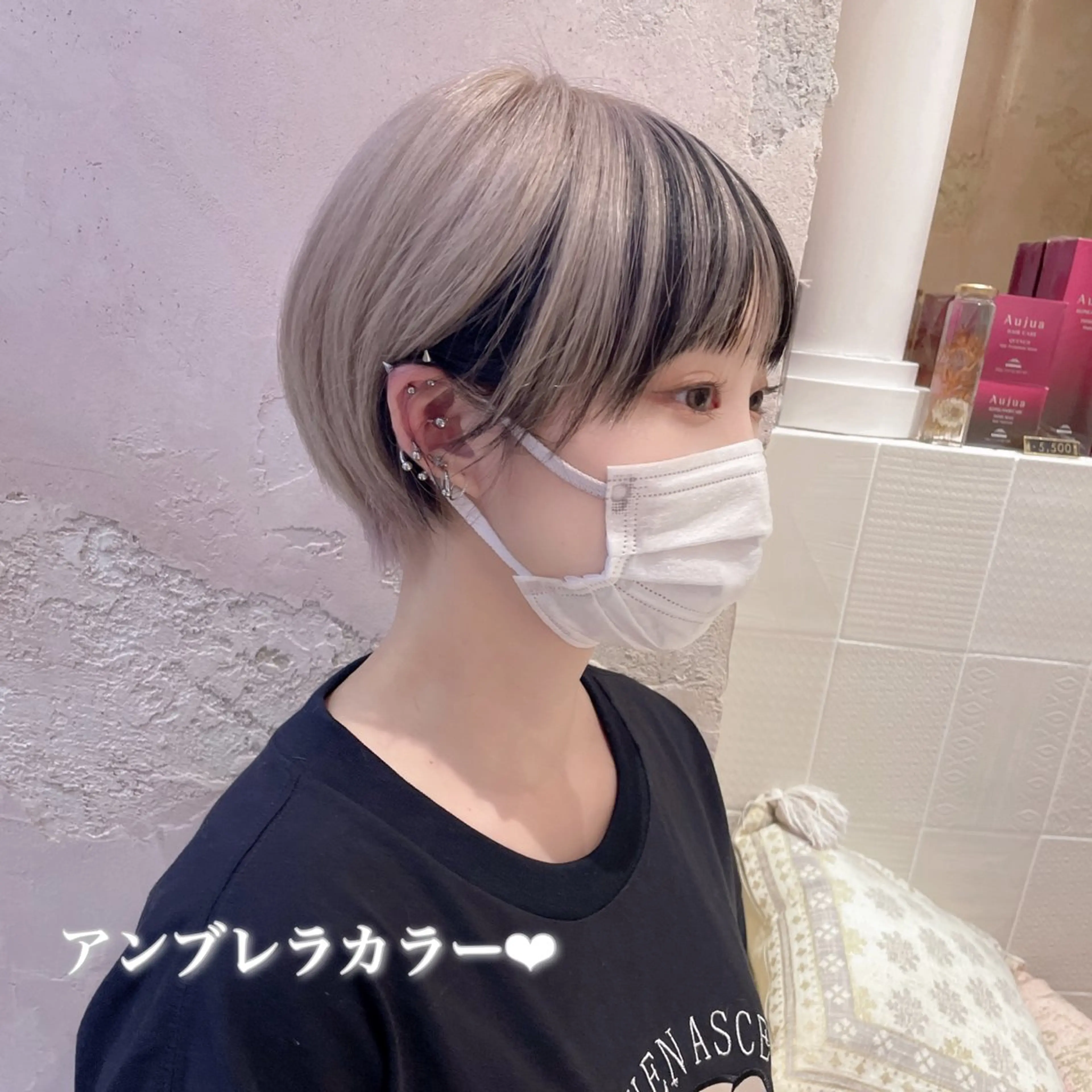 ショート カラー ブリーチなし/暖色/ 透明感/ririkaのヘアスタイル