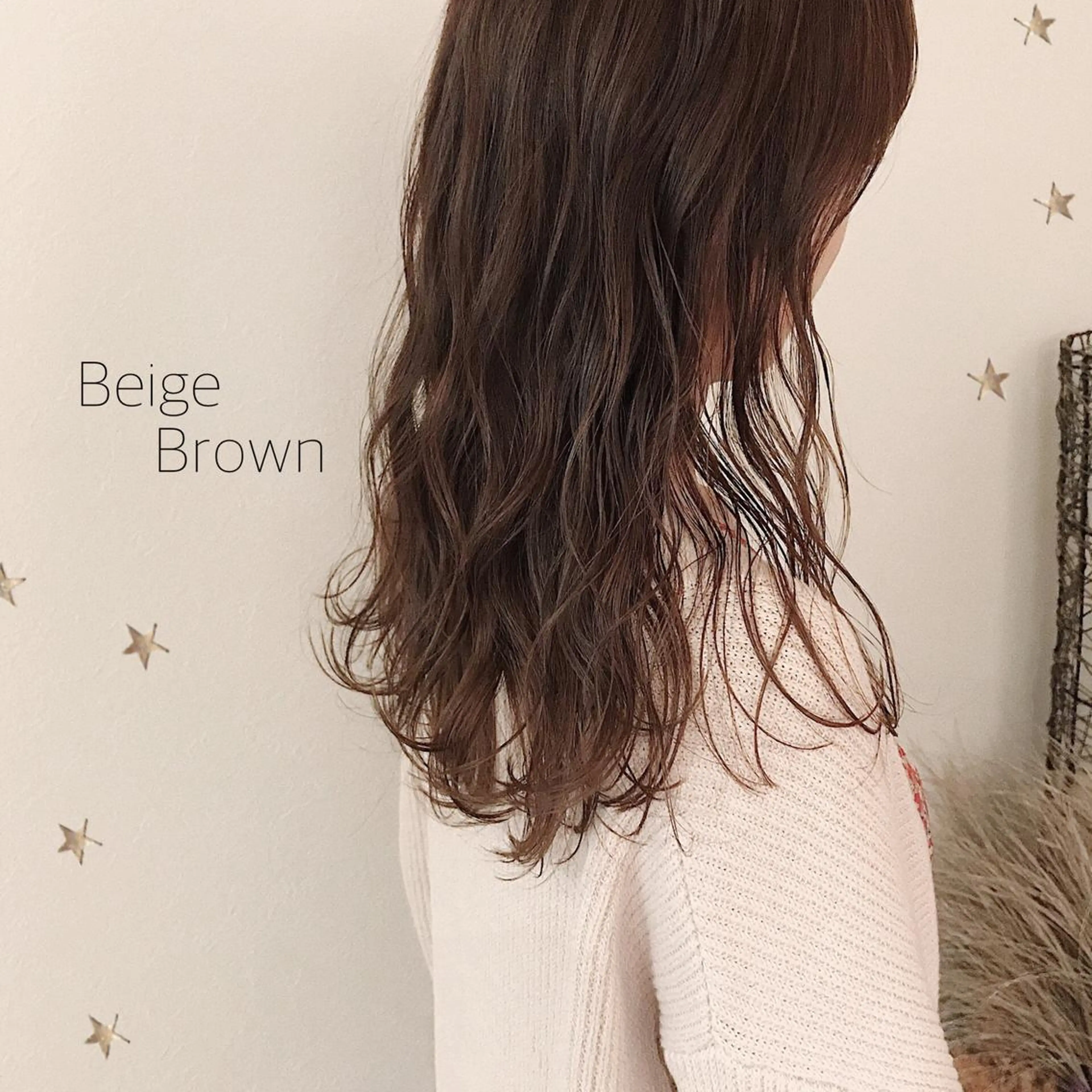 セミロング カラー カット ヘアカラー 市川 千夏のヘアスタイル