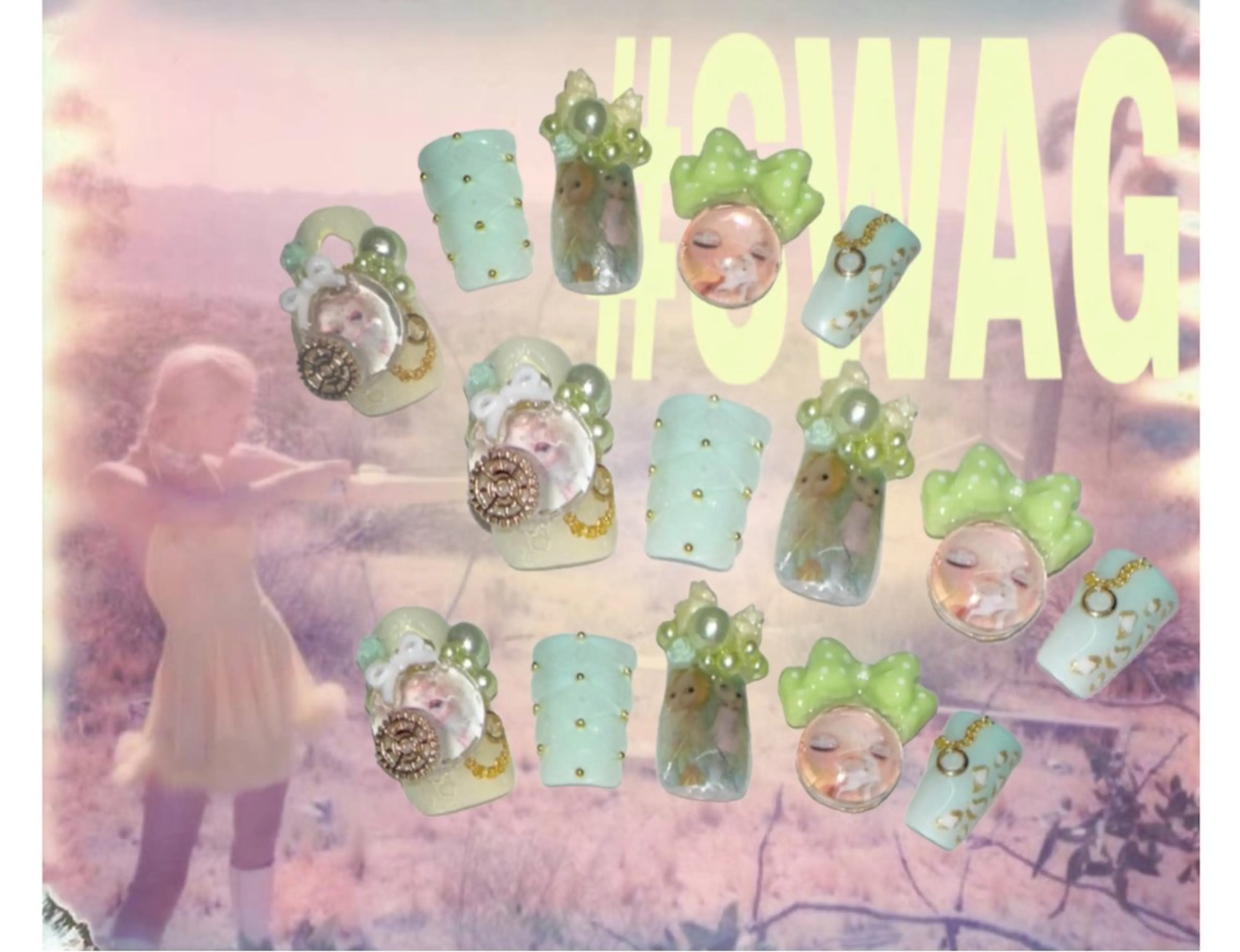 ネイル パステルネイル 春ネイル ハンドネイル otto☁️ Ricoのネイルデザイン