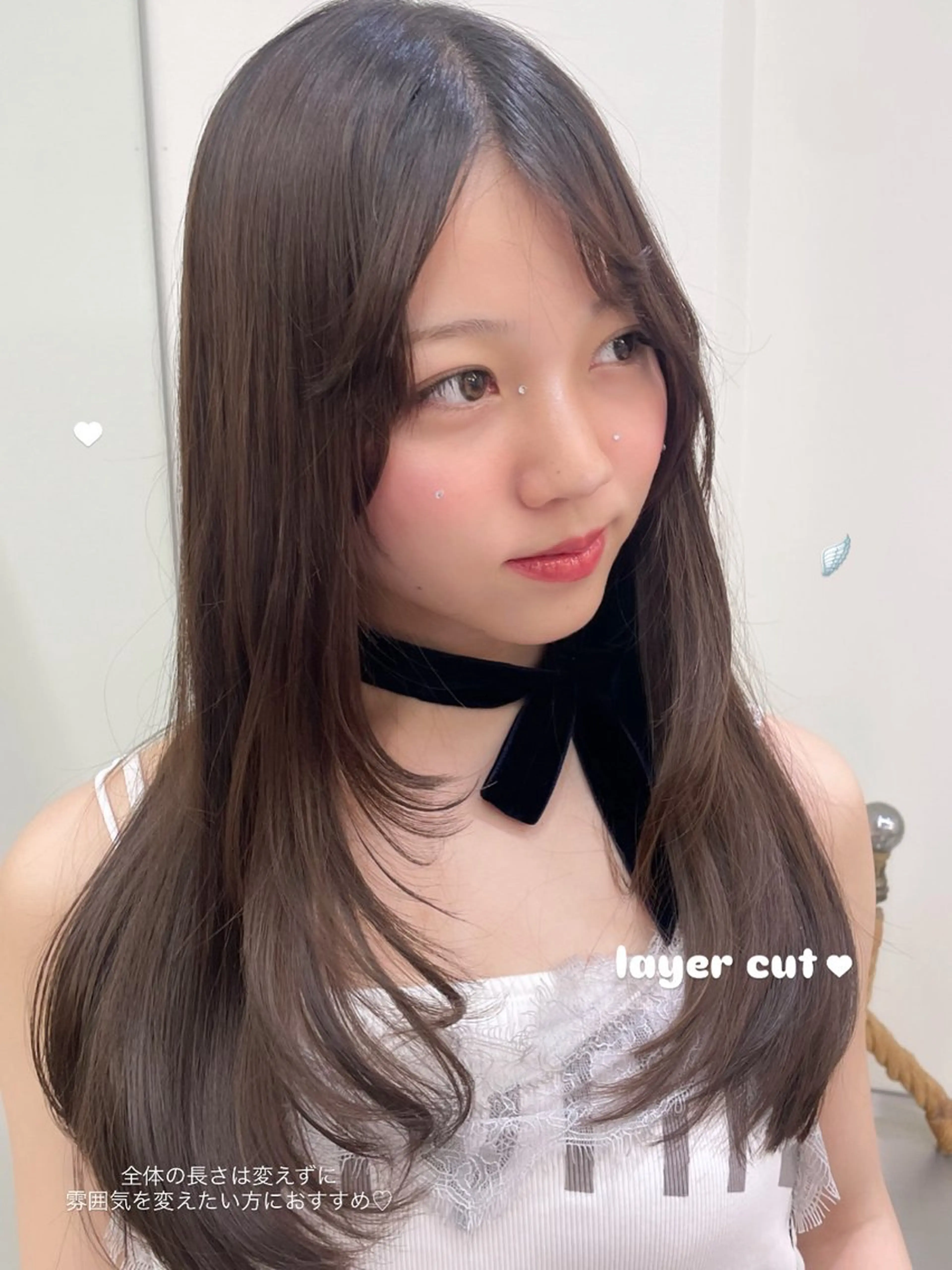 セミロング 安達 萌花のヘアスタイル