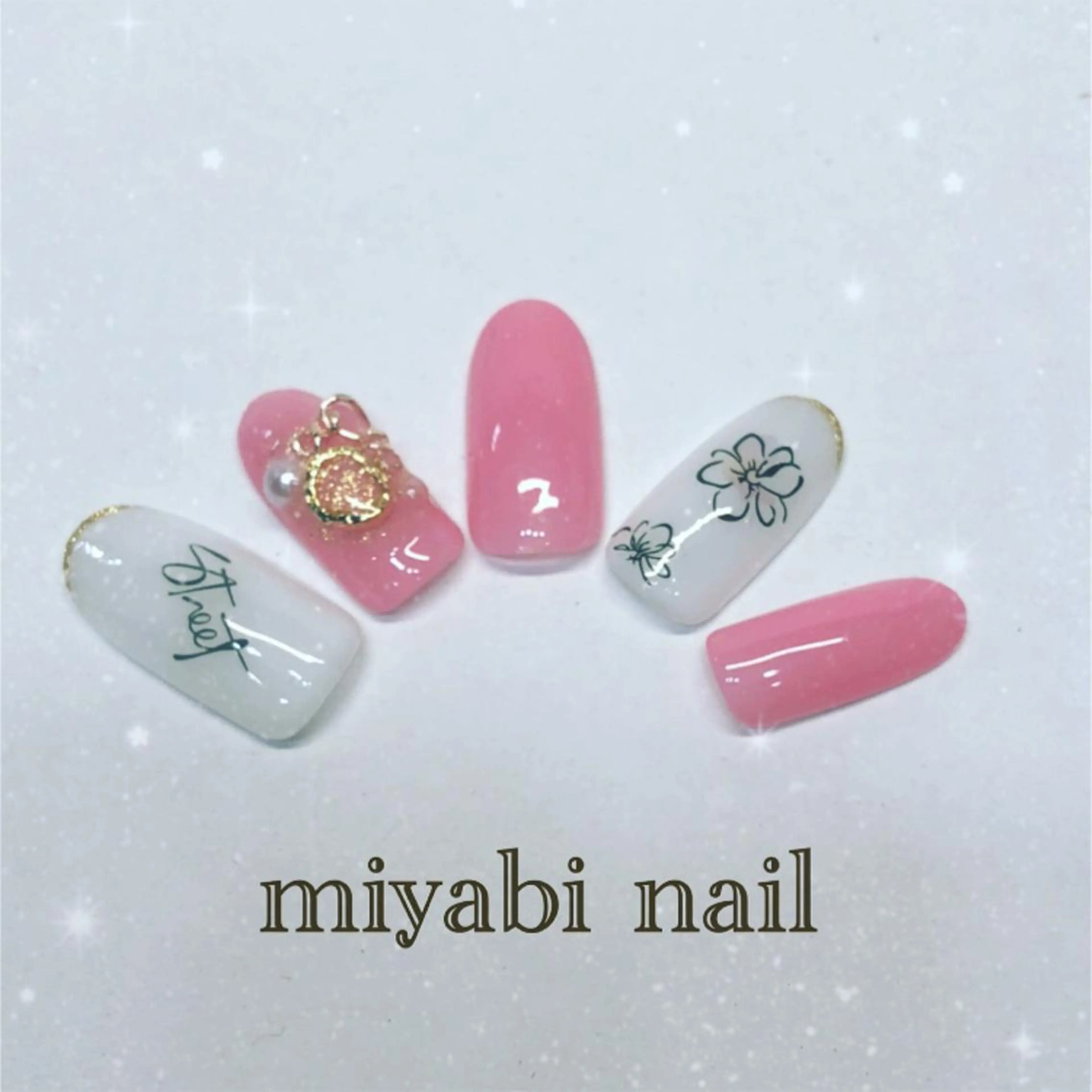 ネイル miyabi nail 桂川駅近くのネイルデザイン