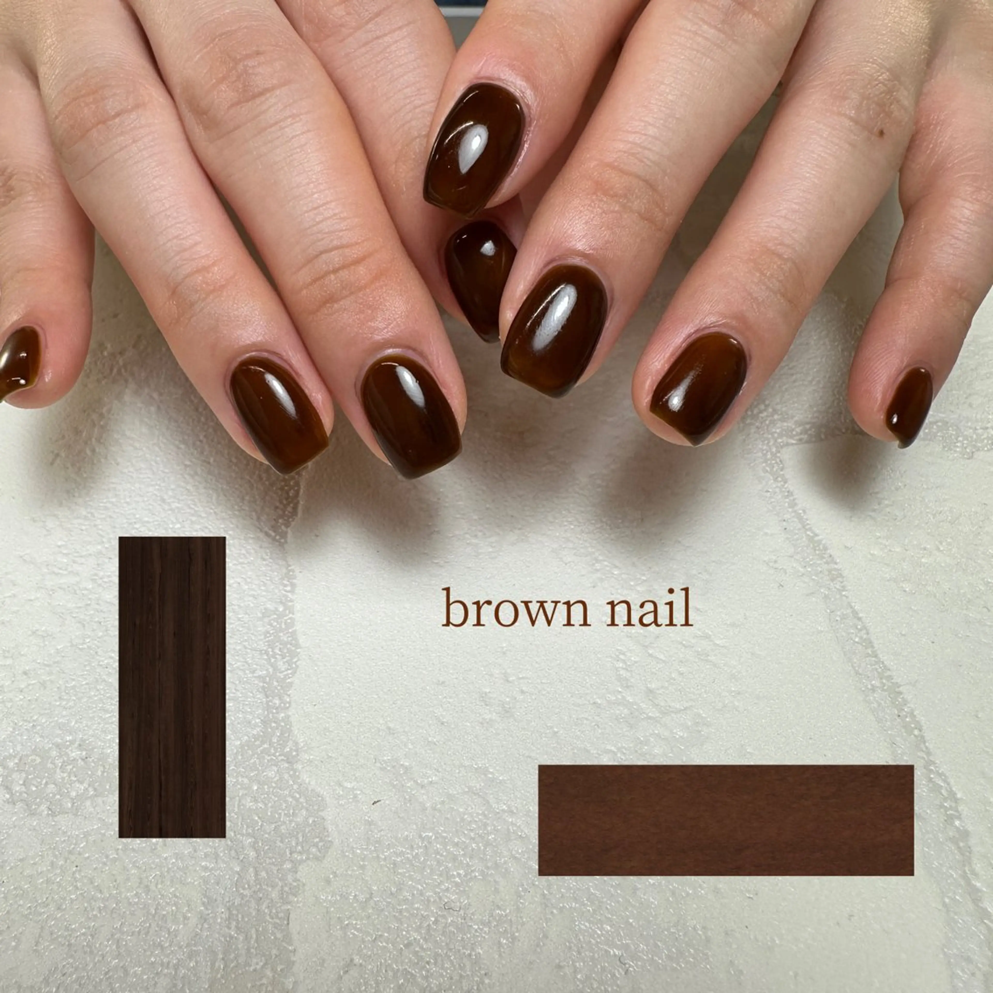 ネイル ブラウン salon mowa所属・mowa 🌿‬ kanaのネイルデザイン