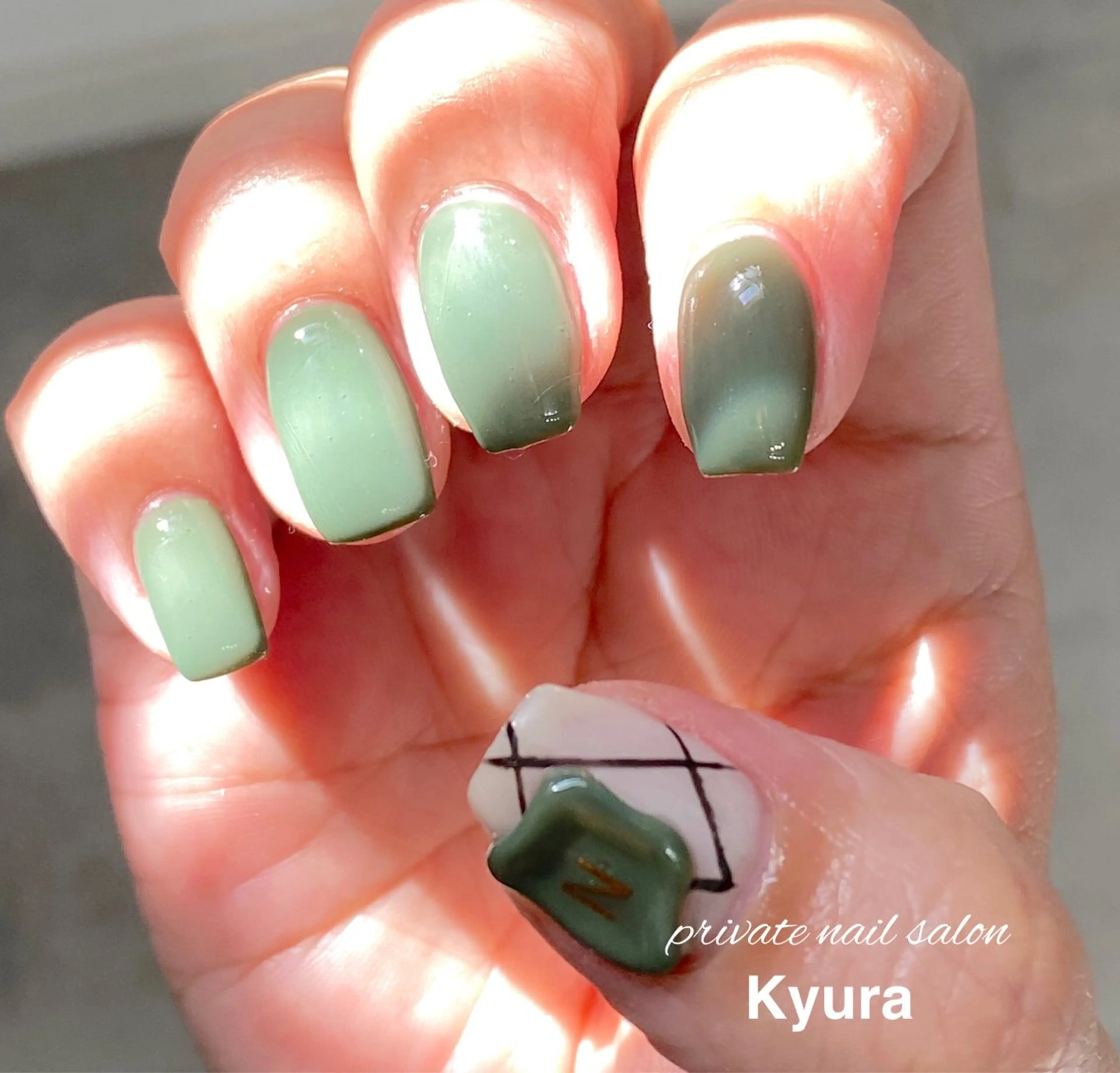 ネイル ハンドネイル 大東市ネイルサロン 【KYURA】ｷｭﾗのネイルデザイン