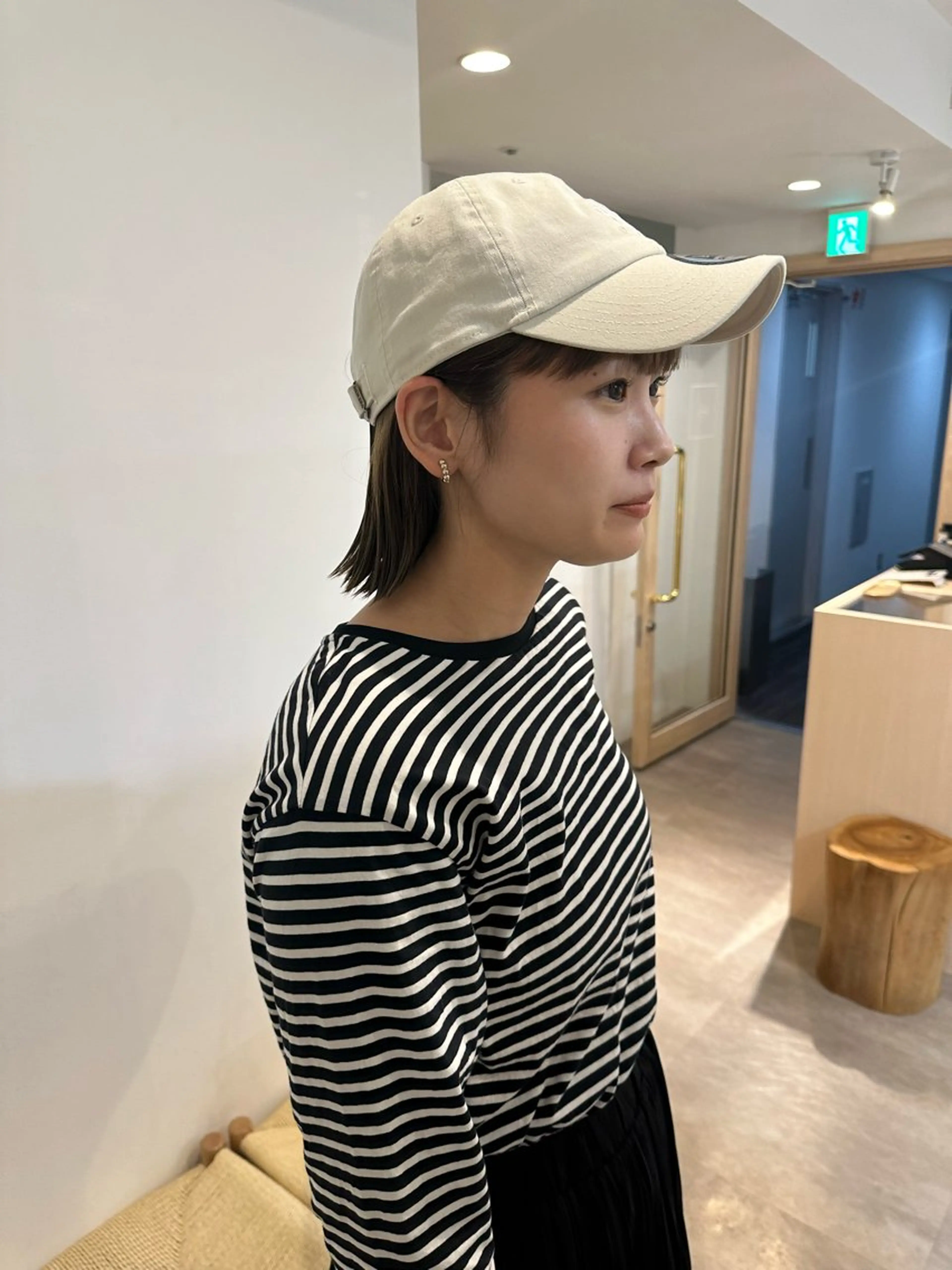 ミディアム カラー ベージュカラー オリーブベージュ ヘアカラー トリートメント 梅田/柔らかカラー/ オオハシ リナコのヘアスタイル