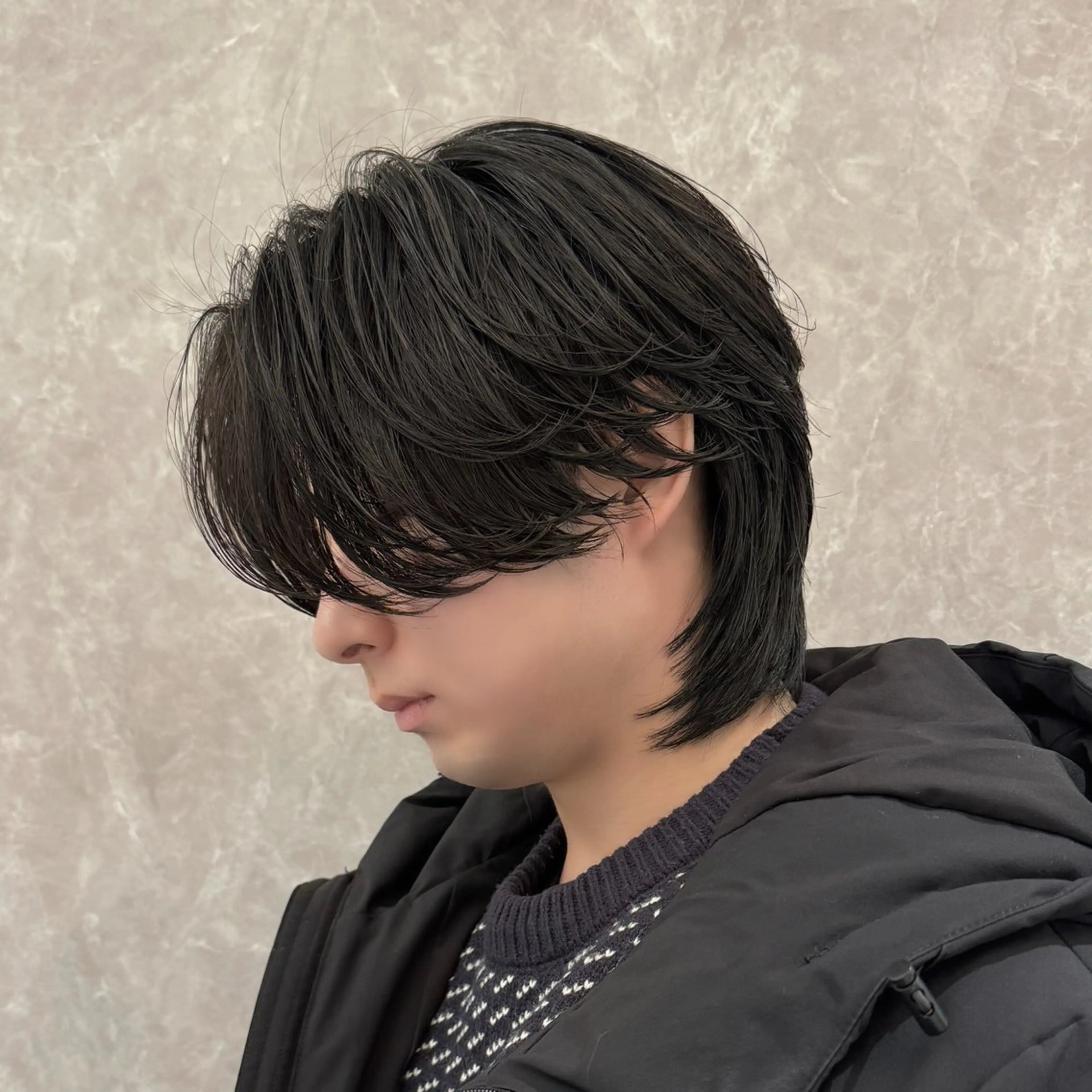 ミディアム パーマ メンズ カット パーマ 瀧野 翔吾【メンズ特化】のヘアスタイル