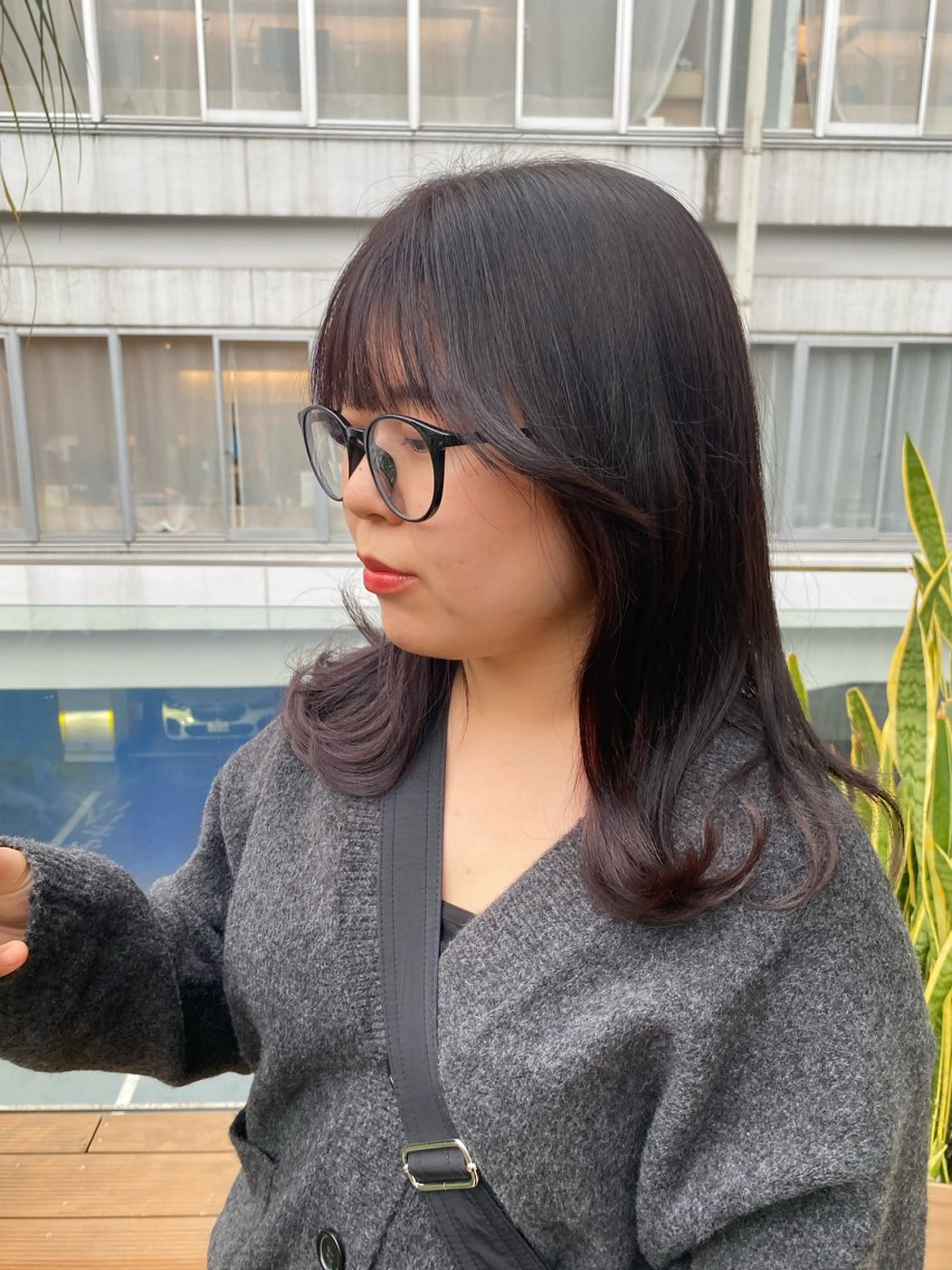 ミディアム カラー ヘアアレンジ ラベンダーカラー ピンクカラー ピンクラベンダー DIFINOaoyama所属・🎧ayaka/ボブ /透明感カラー🩵のヘアスタイル