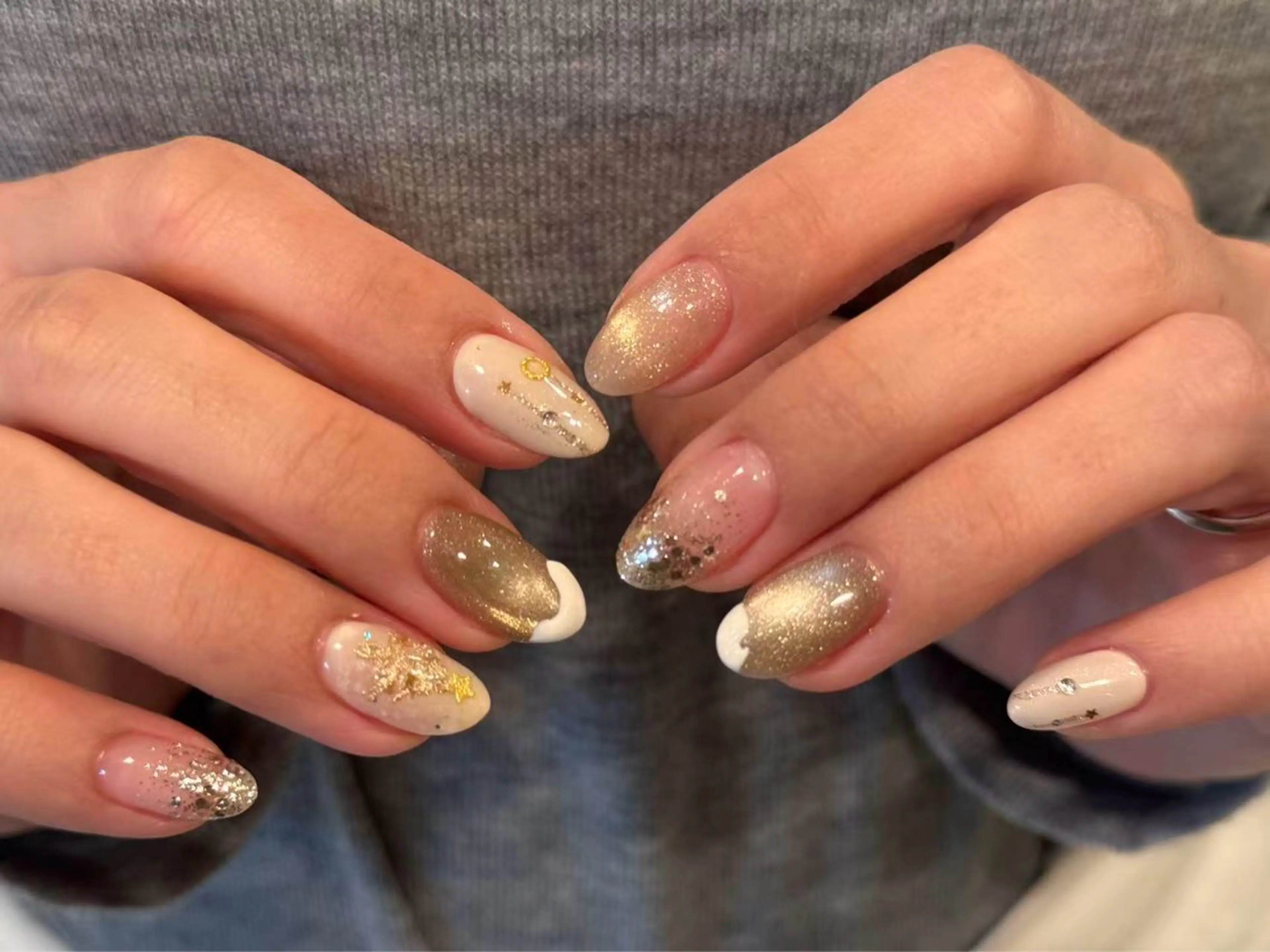 ネイル 冬ネイル クリスマス ハンドネイル 33 nail salon 徳山里美のネイルデザイン