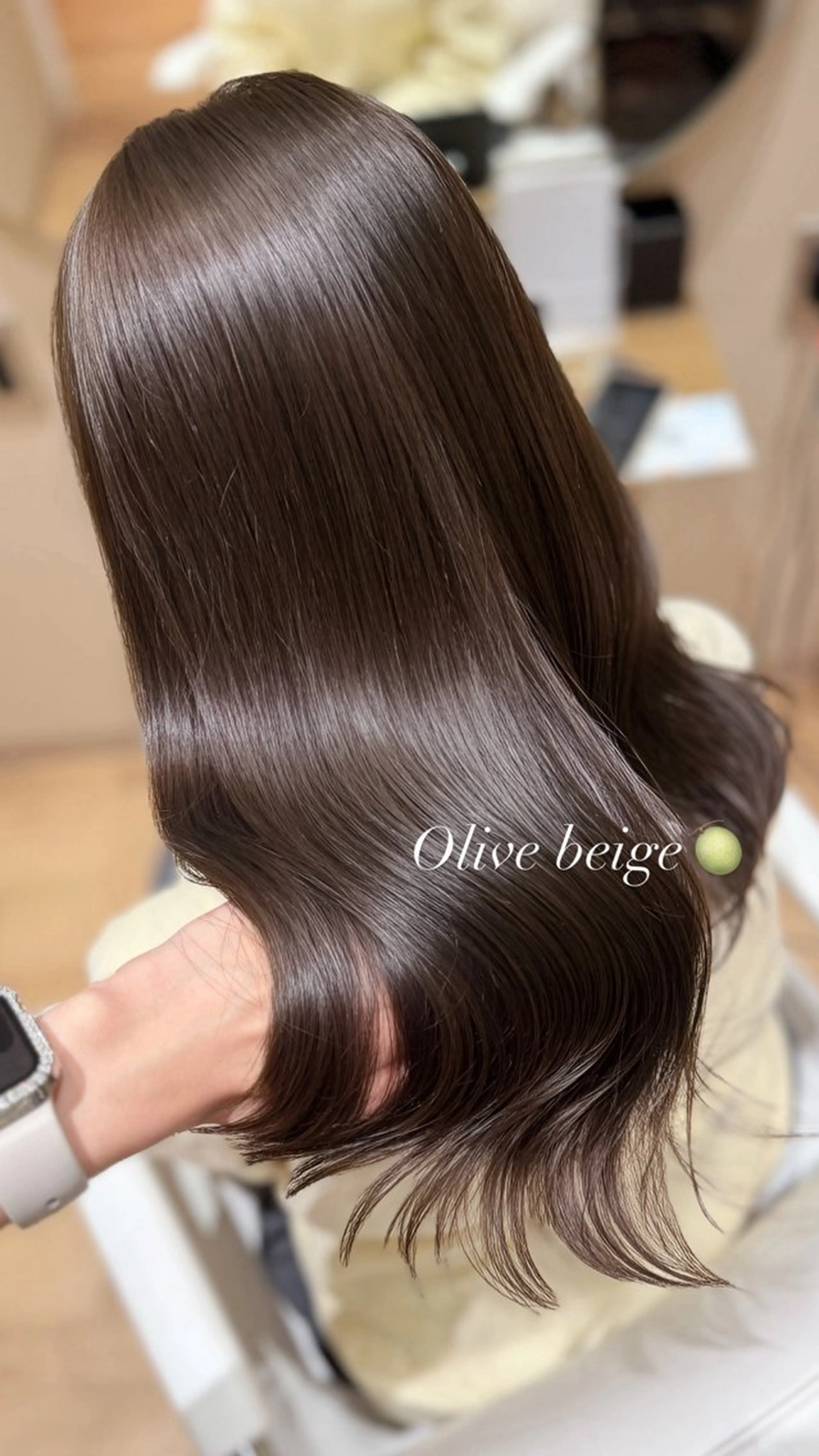 ロング カラー カット ヘアカラー トリートメント minori🤎 ナチュラル韓国ヘアのヘアスタイル