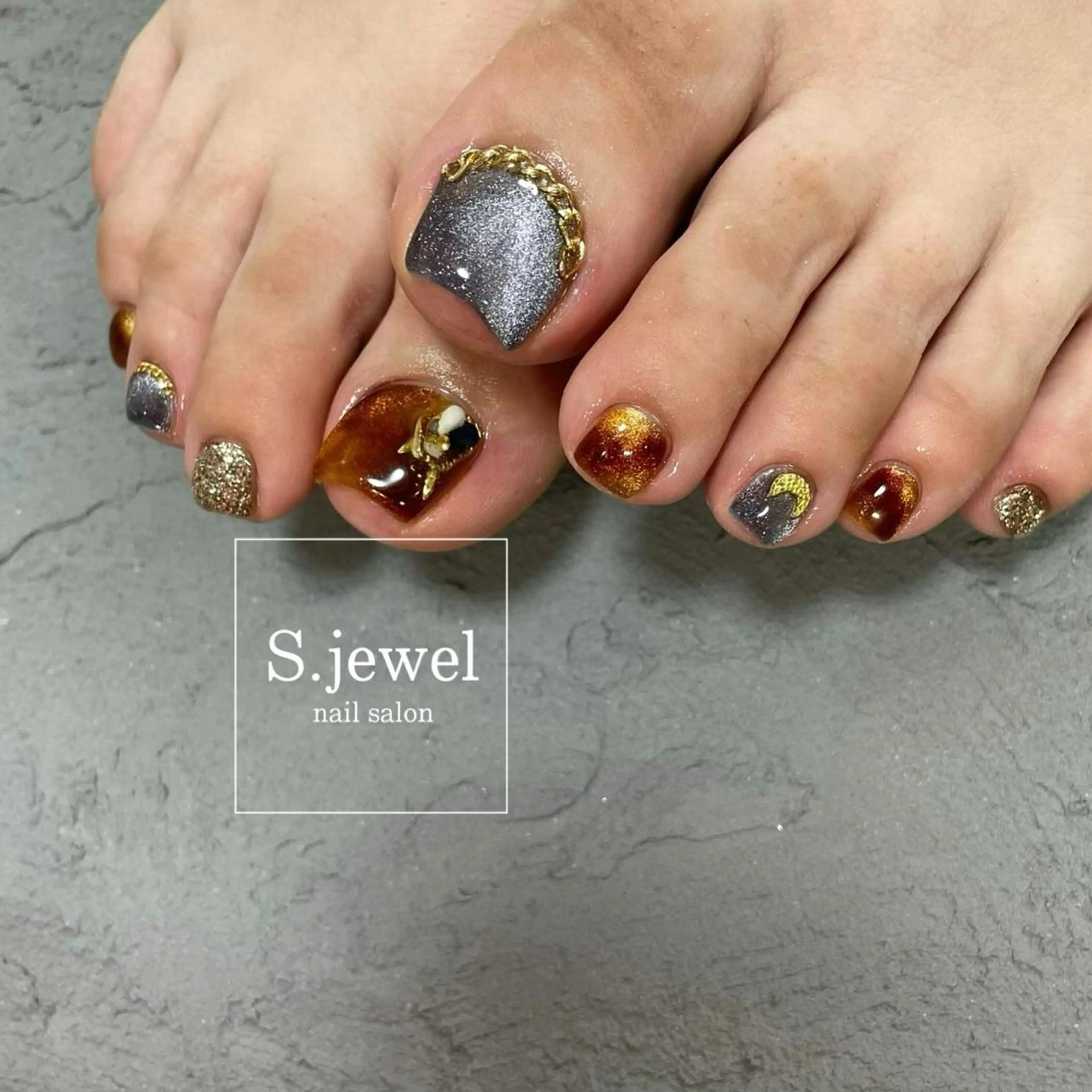 ネイル フットネイル S. JEWELのネイルデザイン