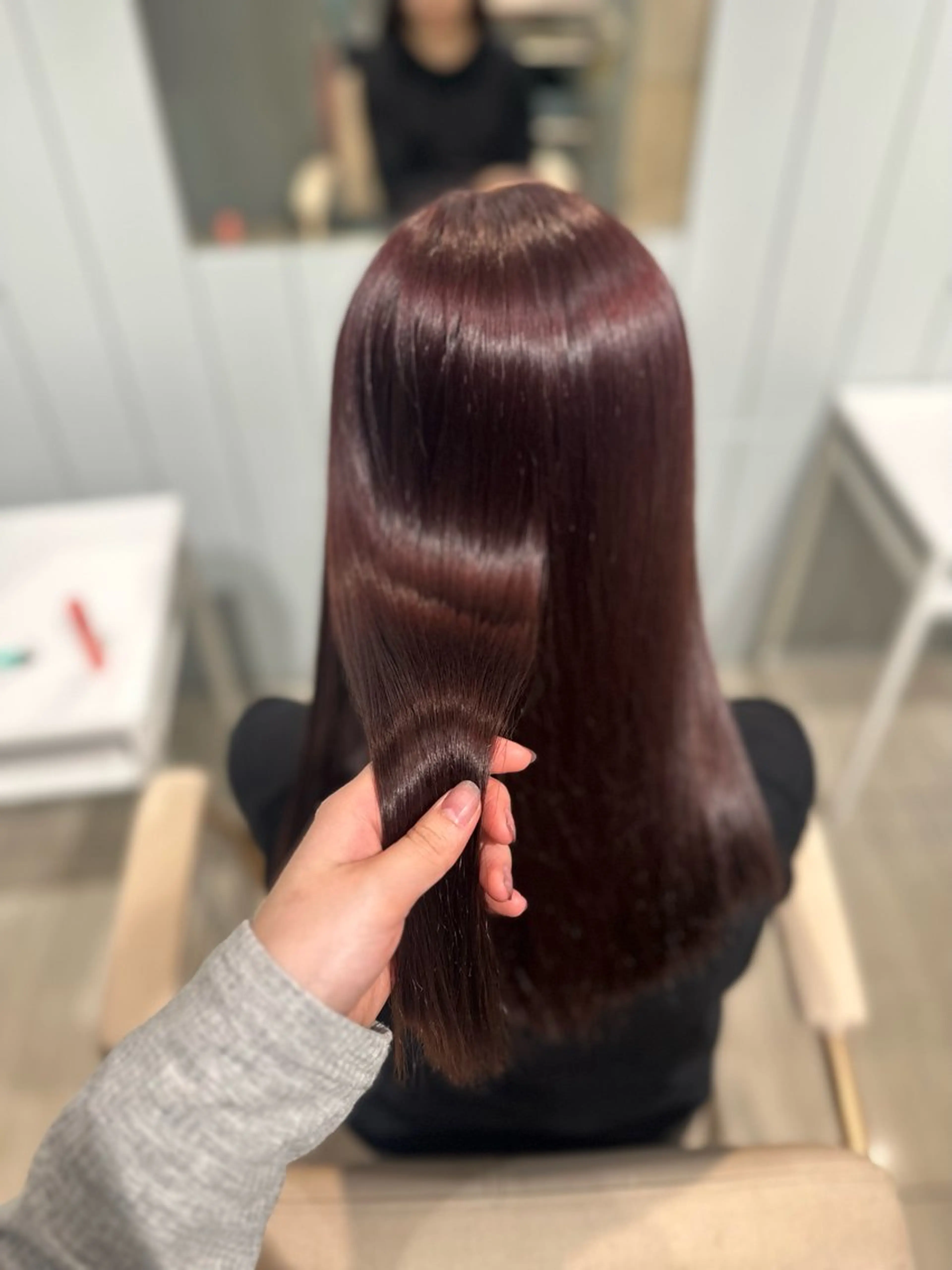 ミディアム カラー ブラウンカラー カシス 髪質改善 カット トリートメント 韓国ヘア/髪質改善 /natsuki🧸のヘアスタイル