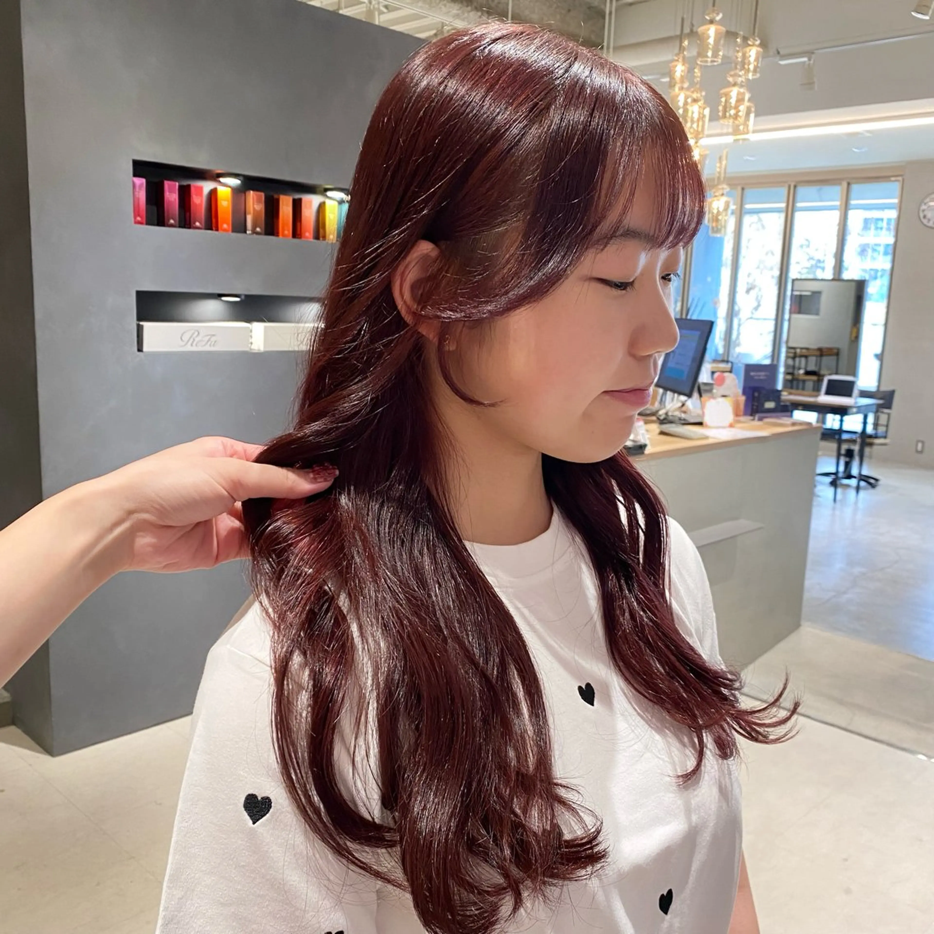 ロング カラー カット ヘアカラー yukari🌷名駅 ＊大人かわいい艶髪のヘアスタイル