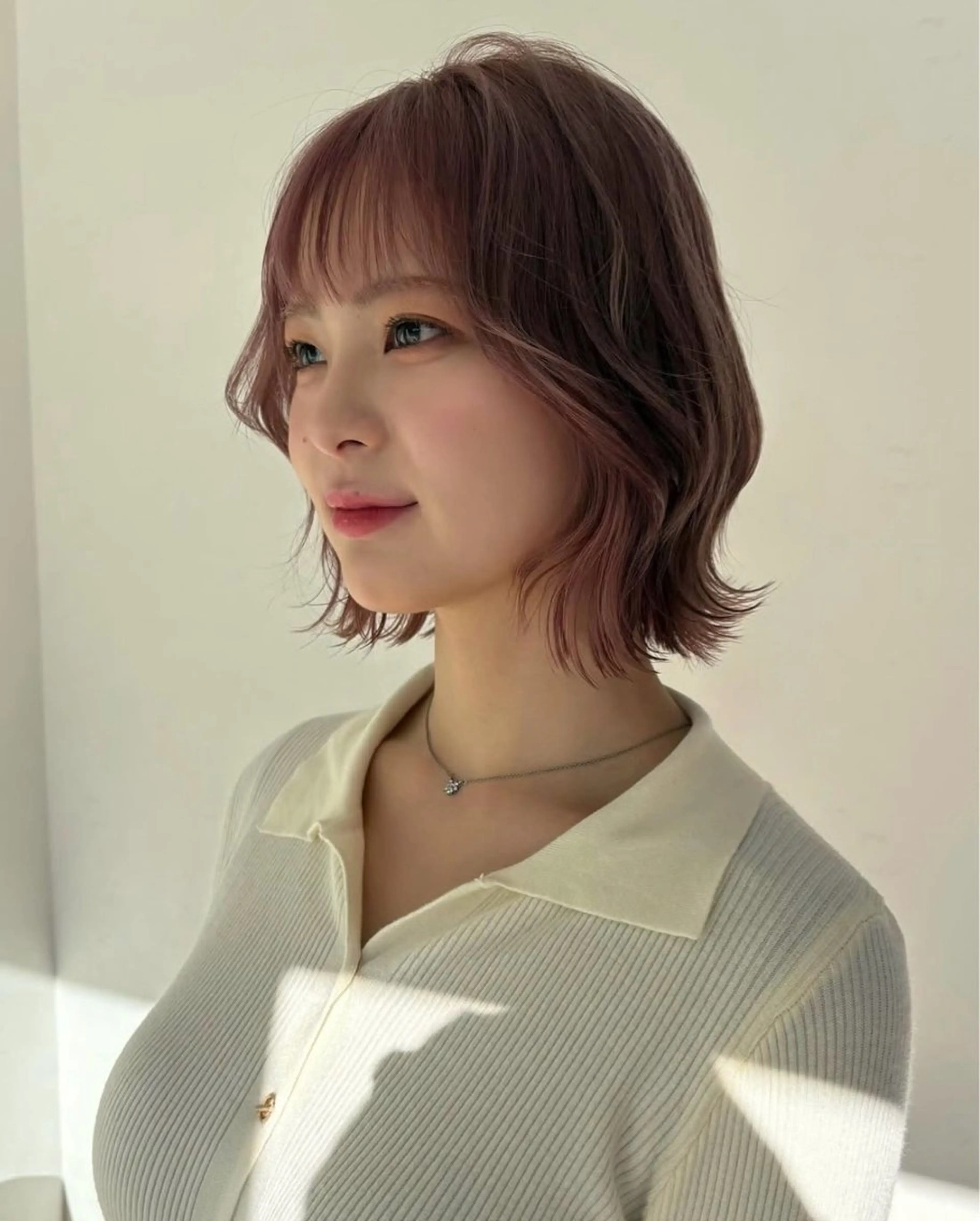 ミディアム カラー カット ヘアカラー くびれヘア/髪質改善 はるのヘアスタイル