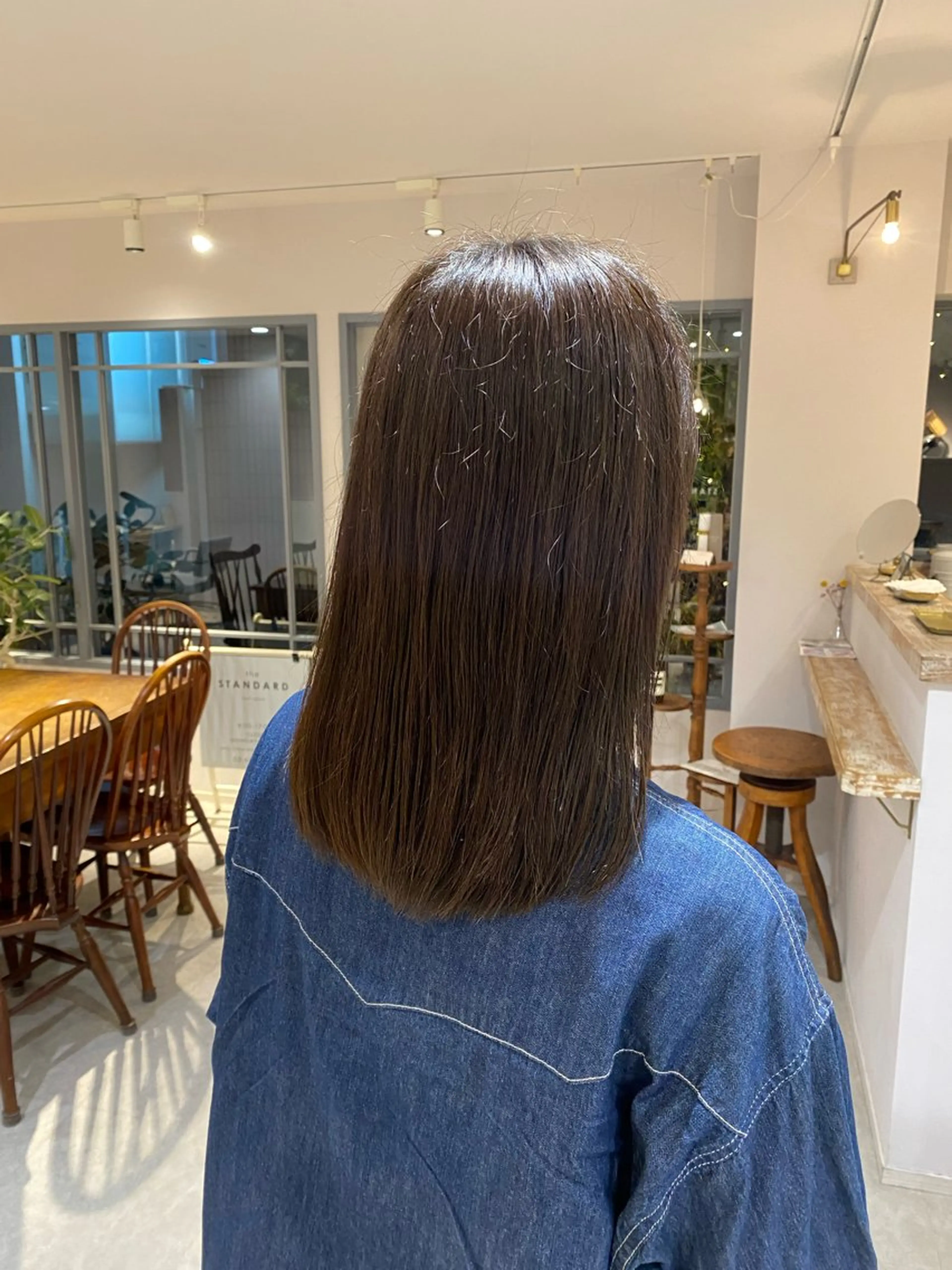 ミディアム カット ヘアカラー ‎🤍透明感カラー 【仙川】セリナ‎🤍のヘアスタイル