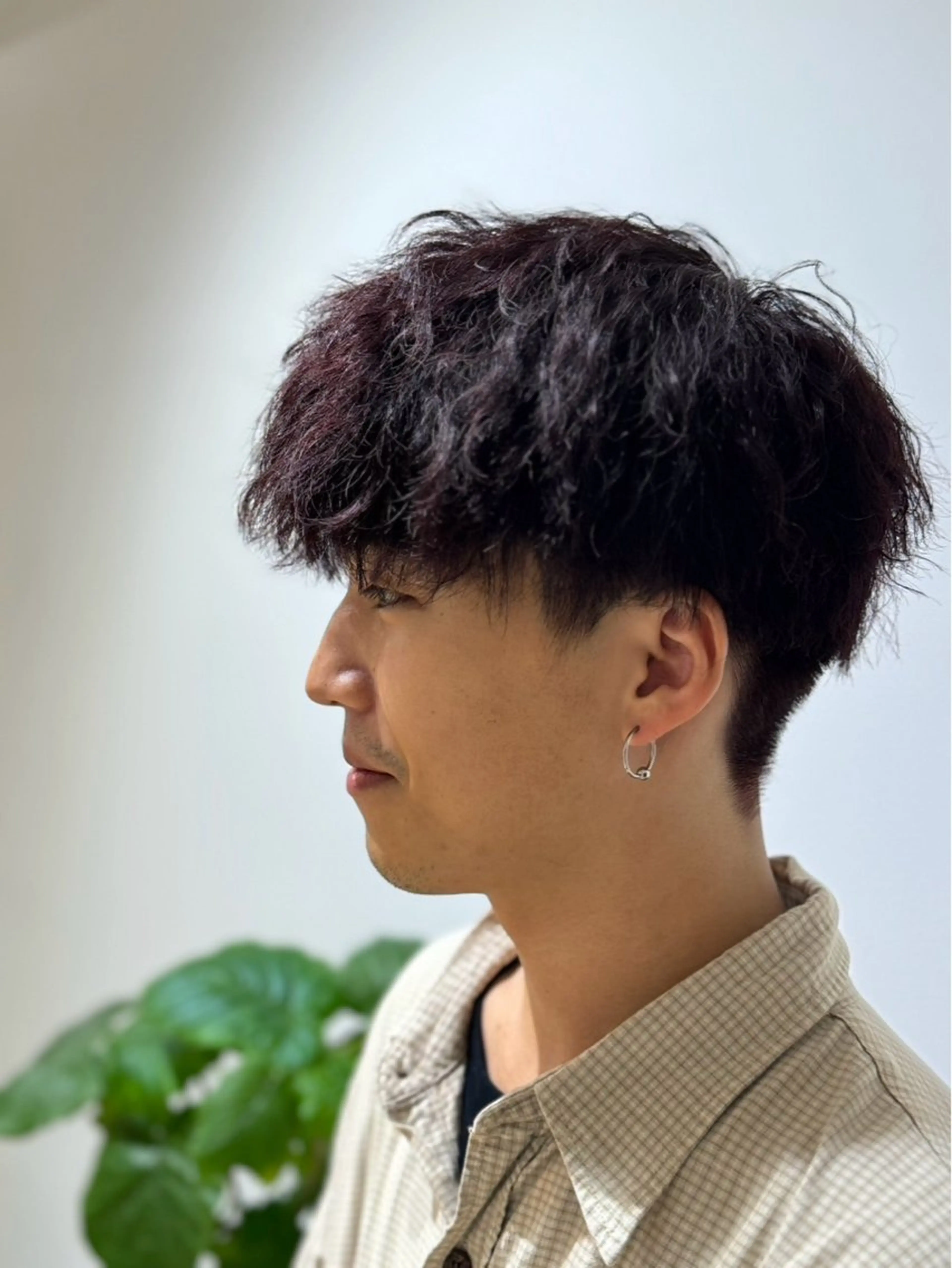 メンズ メンズパーマ 刈り上げ wakana／ カット／ハイライトのヘアスタイル