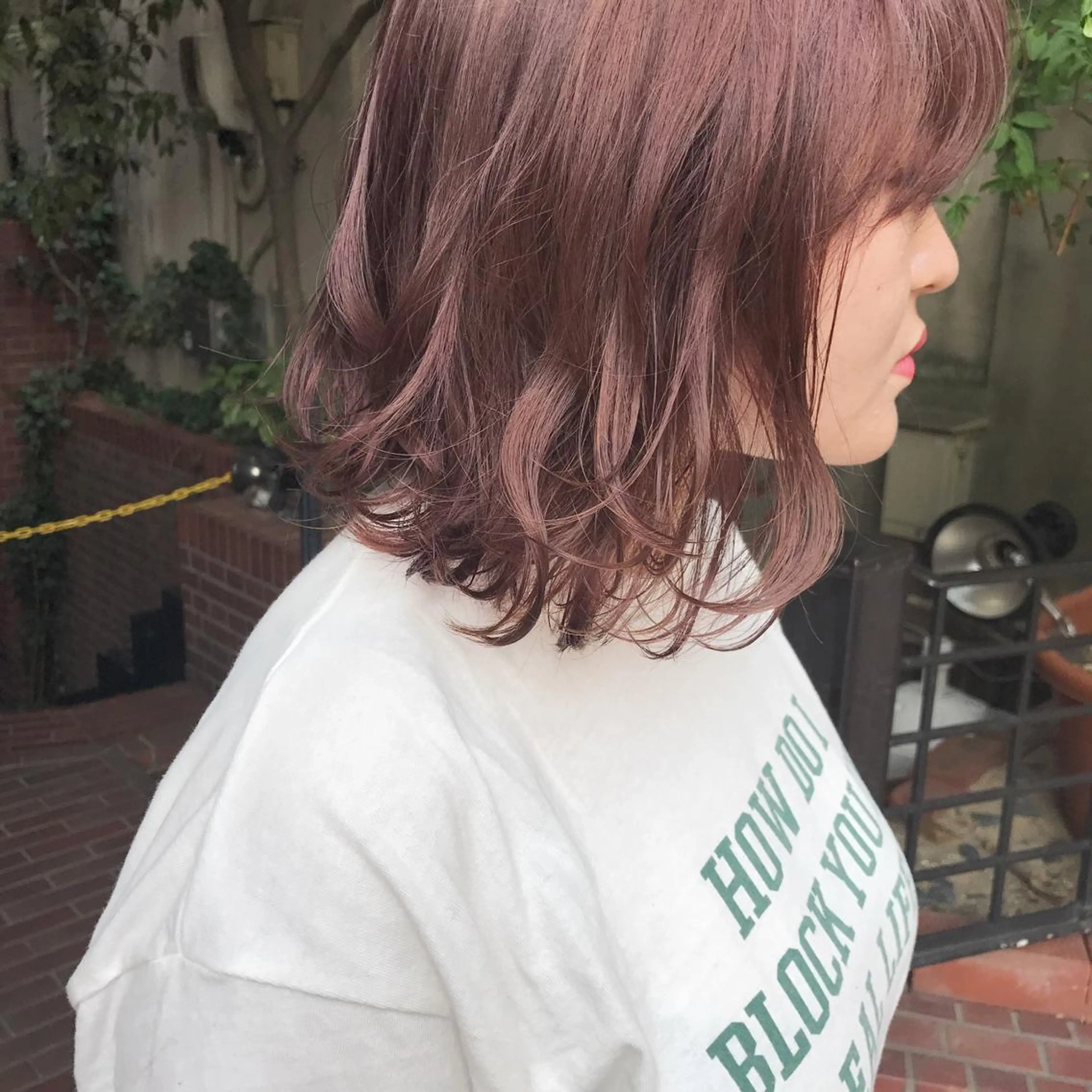 カラー クニモトハルナ ボブ/柔らかカラーのヘアスタイル