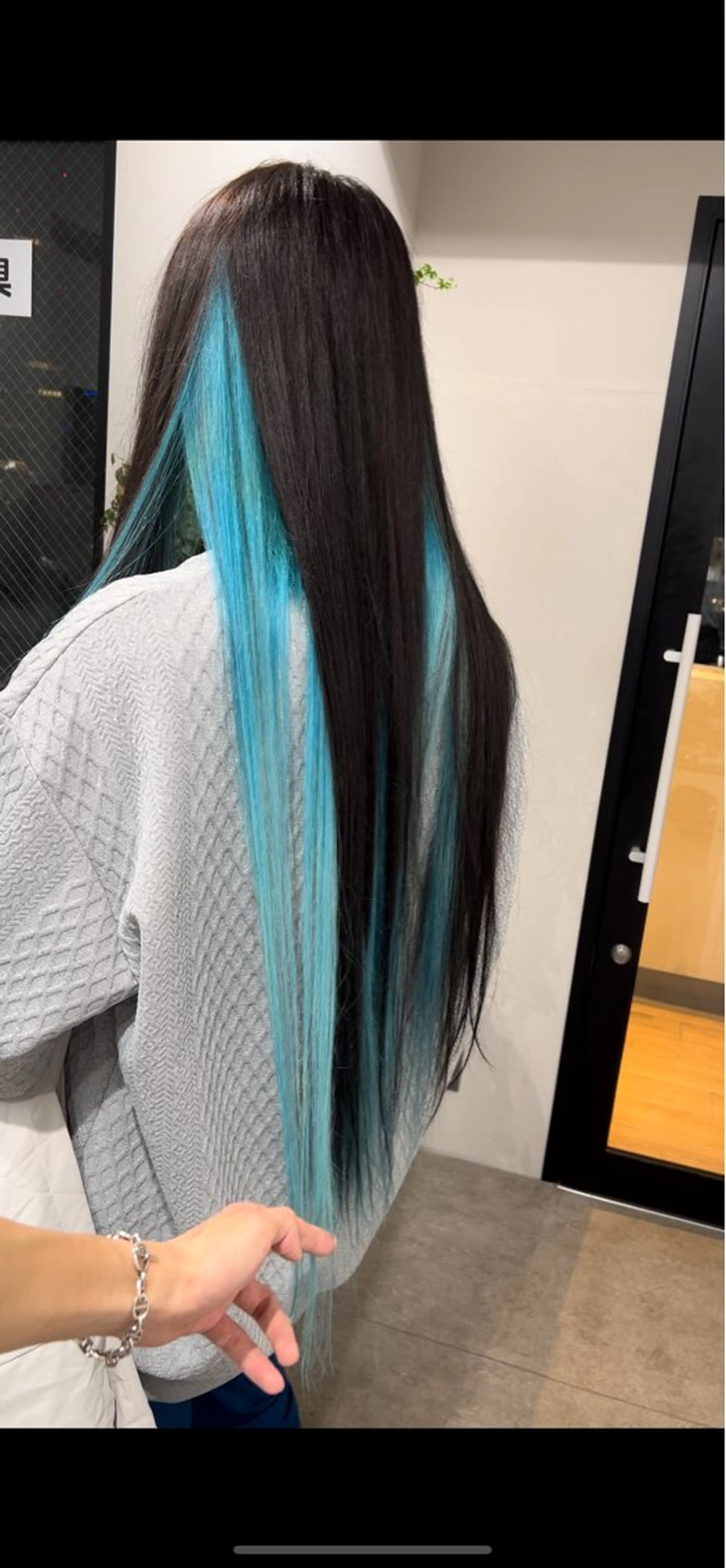 ロング カラー ブリーチ バレイヤージュ /ハイライト/もときのヘアスタイル