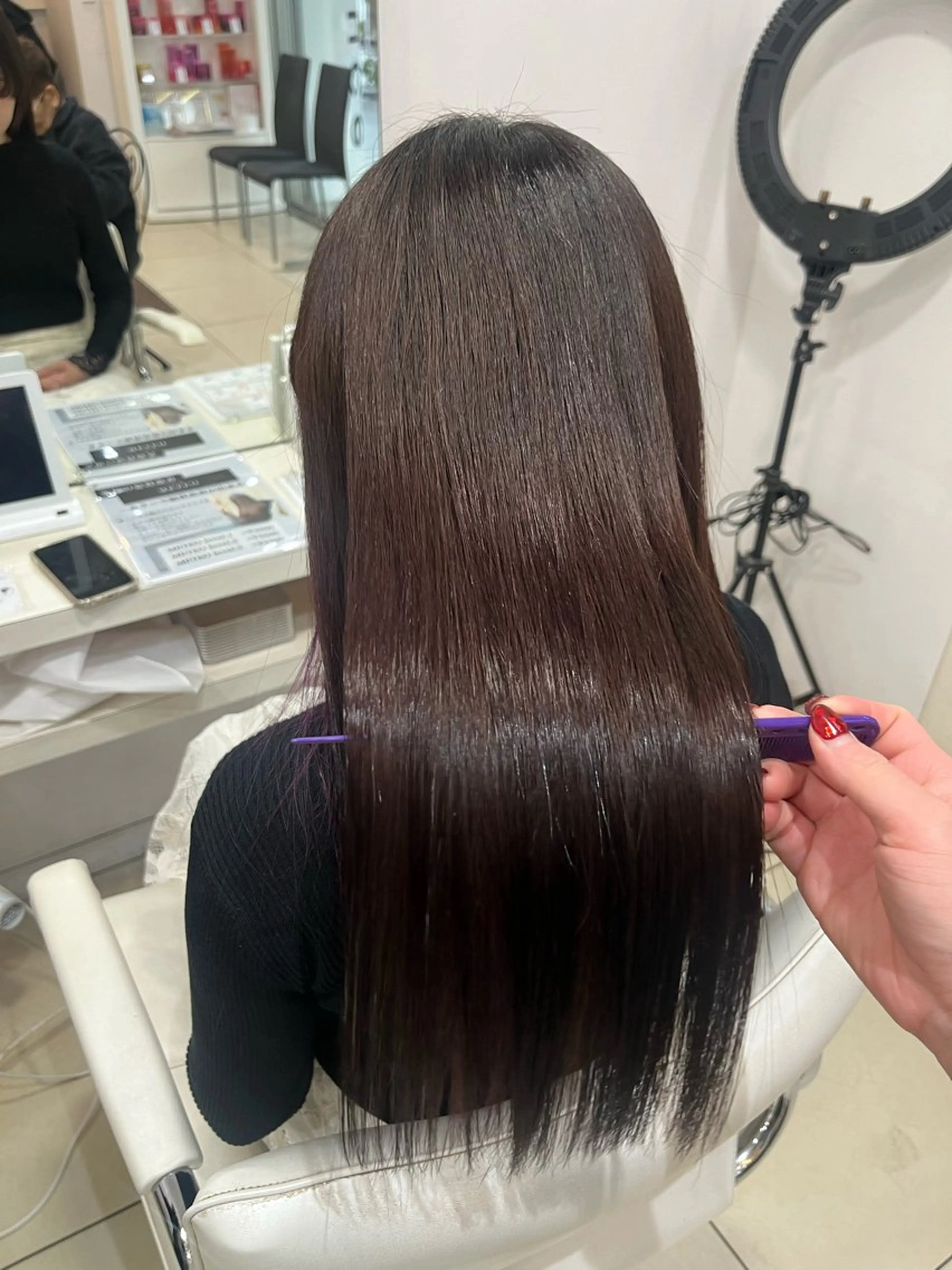 ロング カラー 髪質改善 ヘアカラー トリートメント 🤎ベージュカラー/ 髪質改善/山岸🤎のヘアスタイル